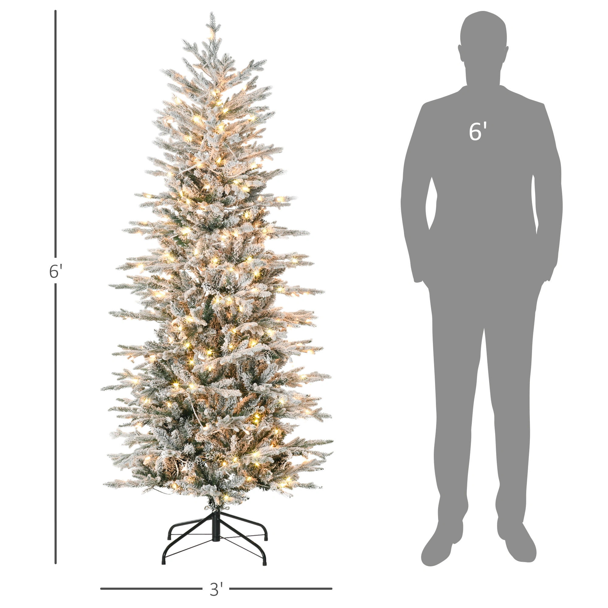 Premium Artificial Christmas Tree - Full Full-Body Design, Multiple Size Options, Realistic Branches for Home Holiday Décor view 2