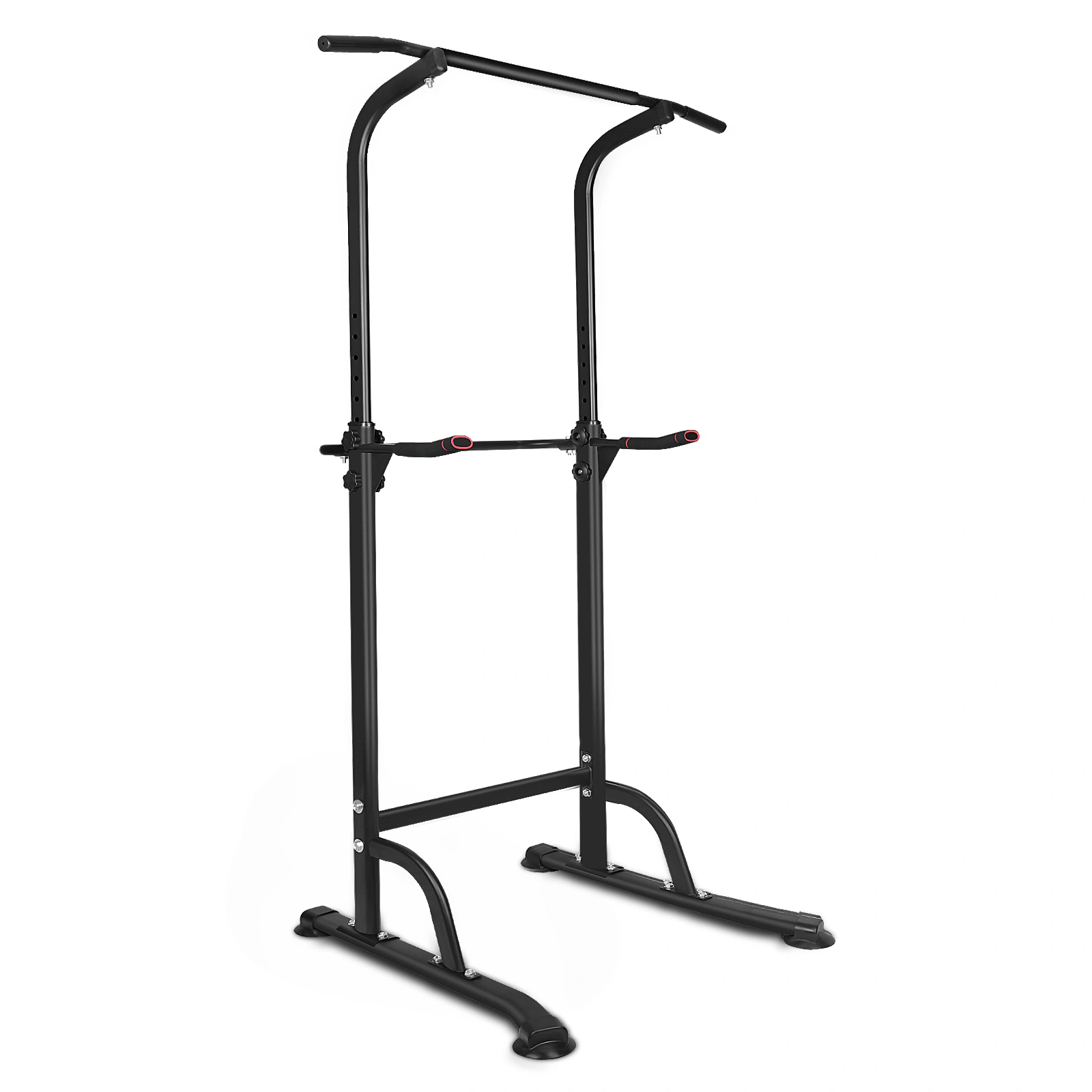 Power Tower Dip Station - Height Adjustable Pull Up Bar, Multi-Function Home Gym Strength Training Equipment for Full Body Workout