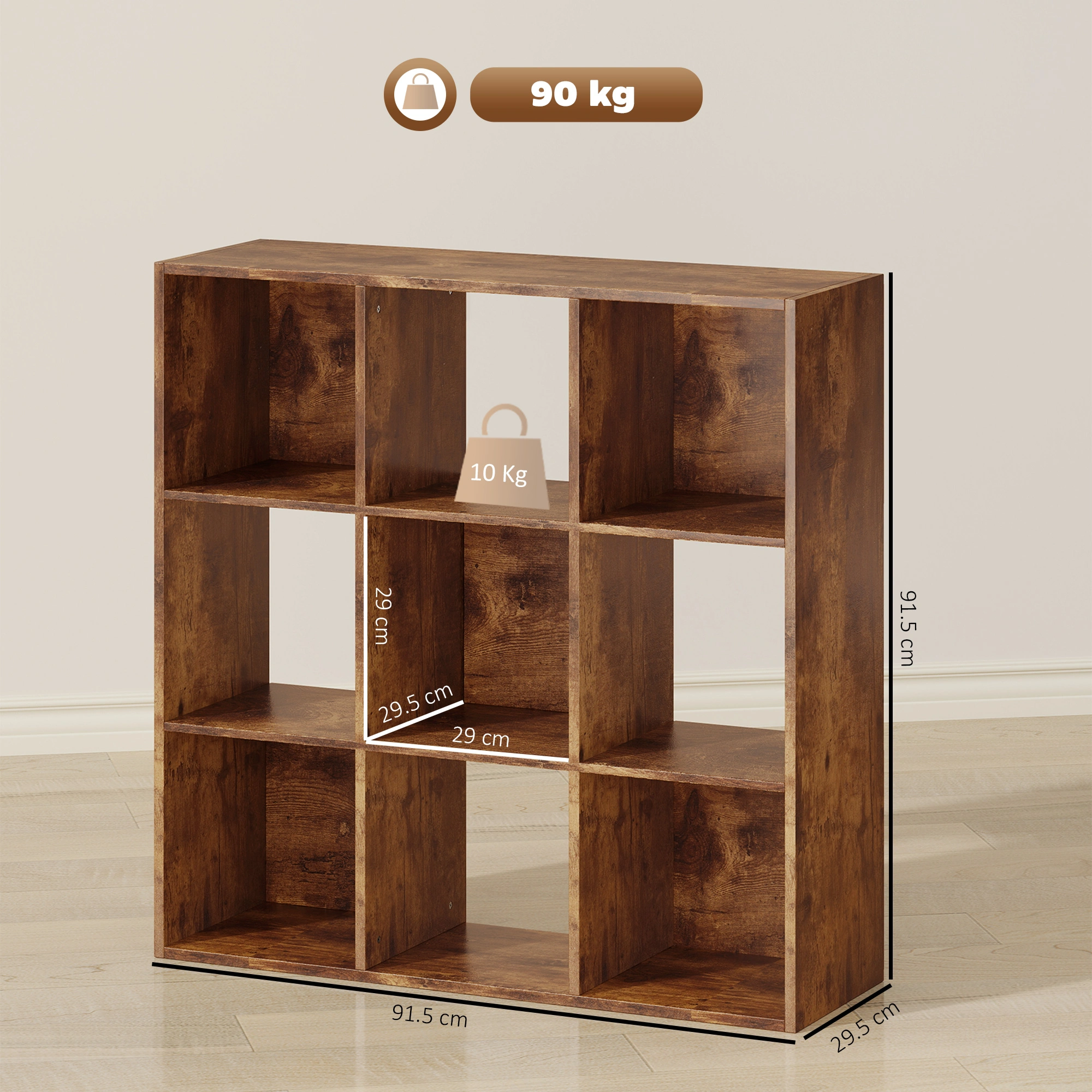 Bookcase Cabinet Storage Cabinet, Open Shelving Organizer Unit for Home Office view 2