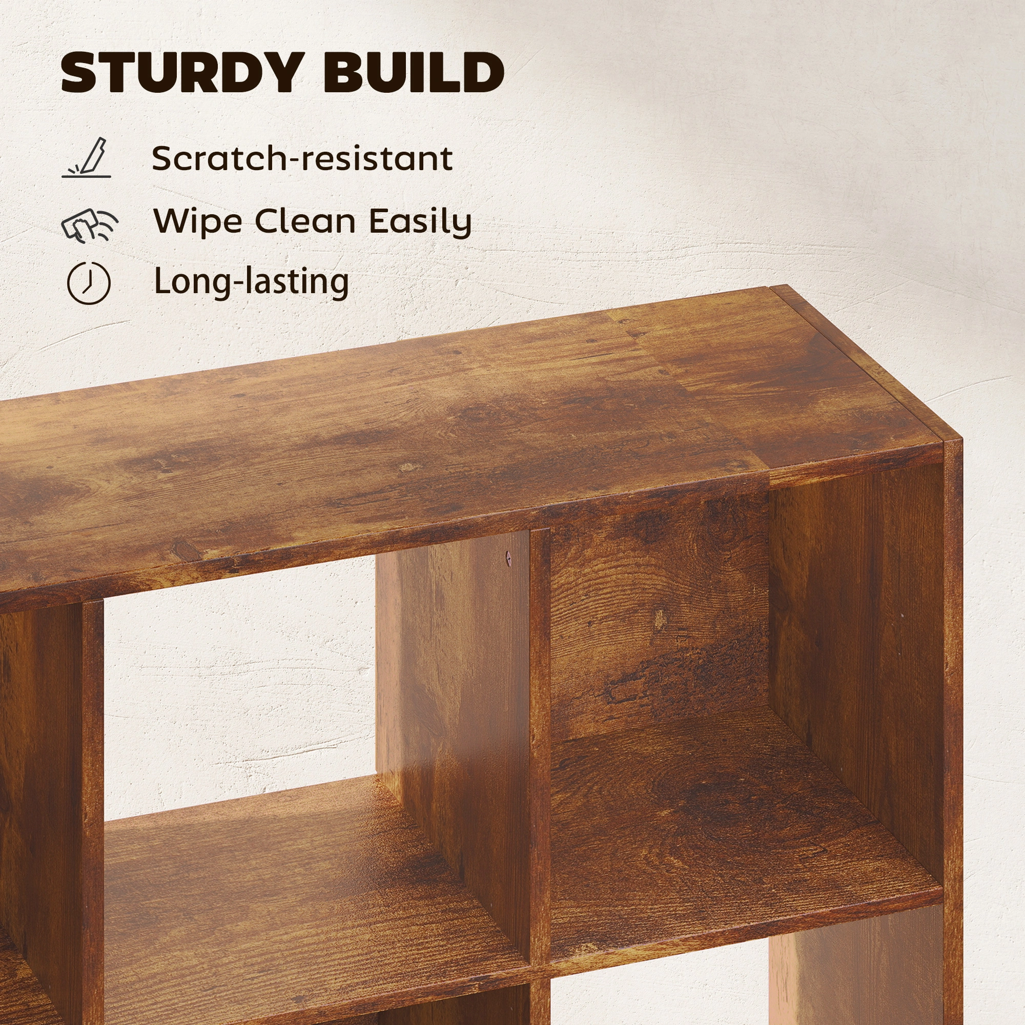 Bookcase Cabinet Storage Cabinet, Open Shelving Organizer Unit for Home Office view 5