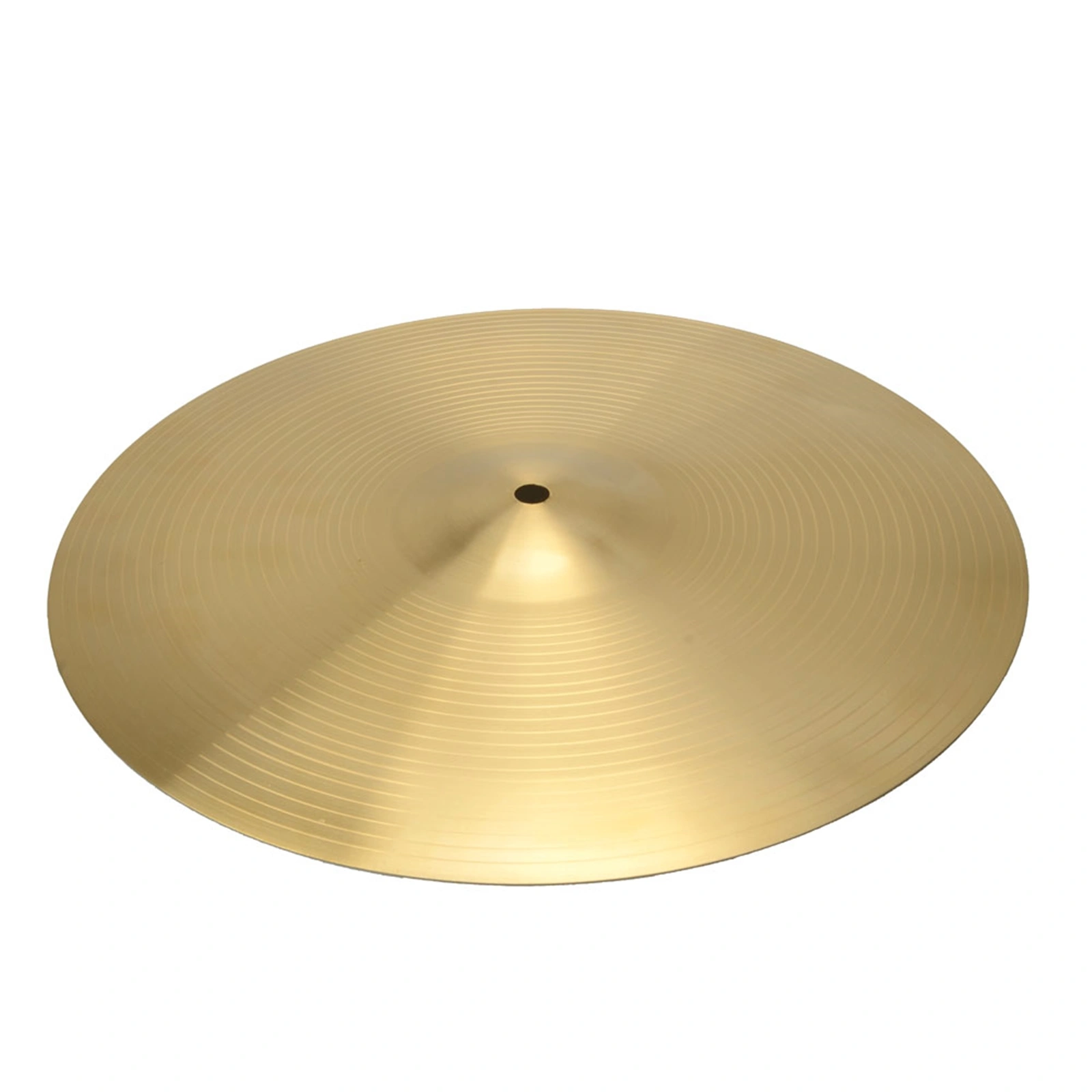18 Inch Ride Cymbal 0.8mm Copper Alloy, Professional Golden Drum Set Cymbals, Heavy Metal Sound