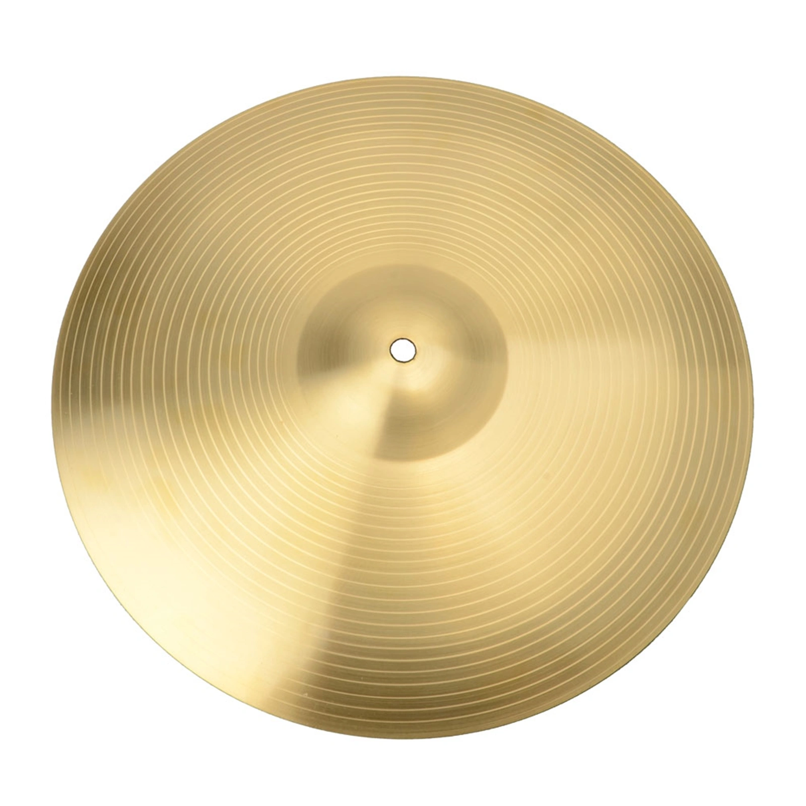 18 Inch Ride Cymbal 0.8mm Copper Alloy, Professional Golden Drum Set Cymbals, Heavy Metal Sound view 2
