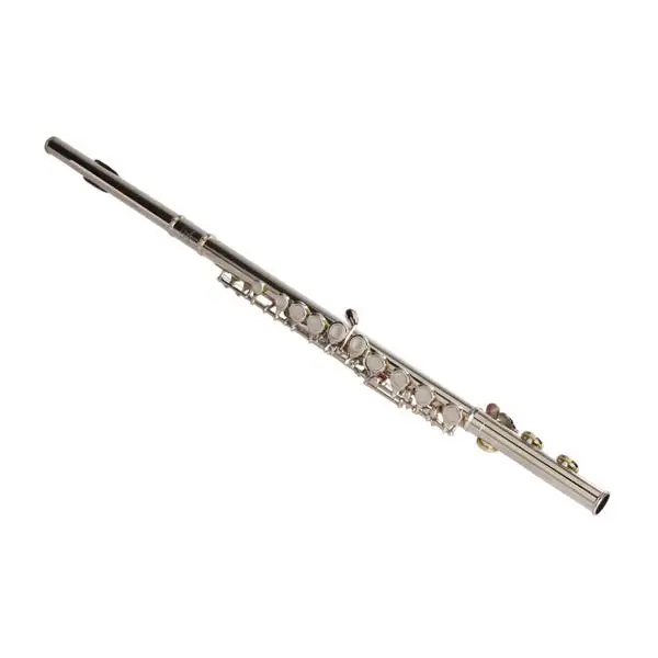 Nickel Plated C Closed Hole Concert Band Flute with E Key view 6