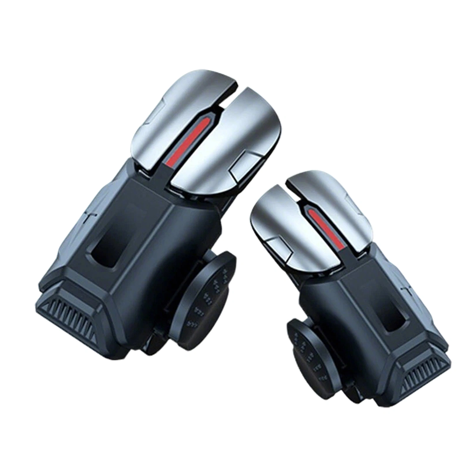 2PCS Mobile Game Trigger Fire Button + 2PCS Joystick Sticks for PUBG Mobile COD Call of Duty Controller Accessories view 3