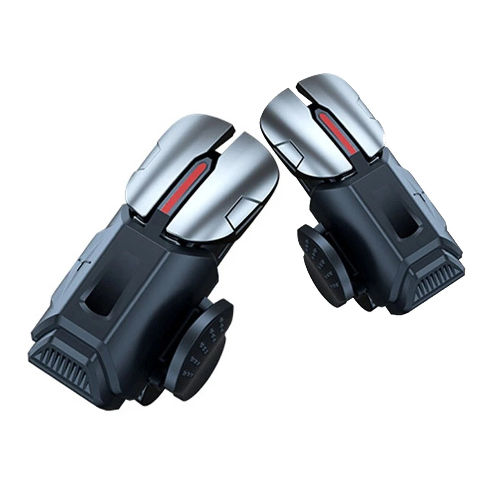 2PCS Mobile Game Trigger Fire Button + 2PCS Joystick Sticks for PUBG Mobile COD Call of Duty Controller Accessories view 4