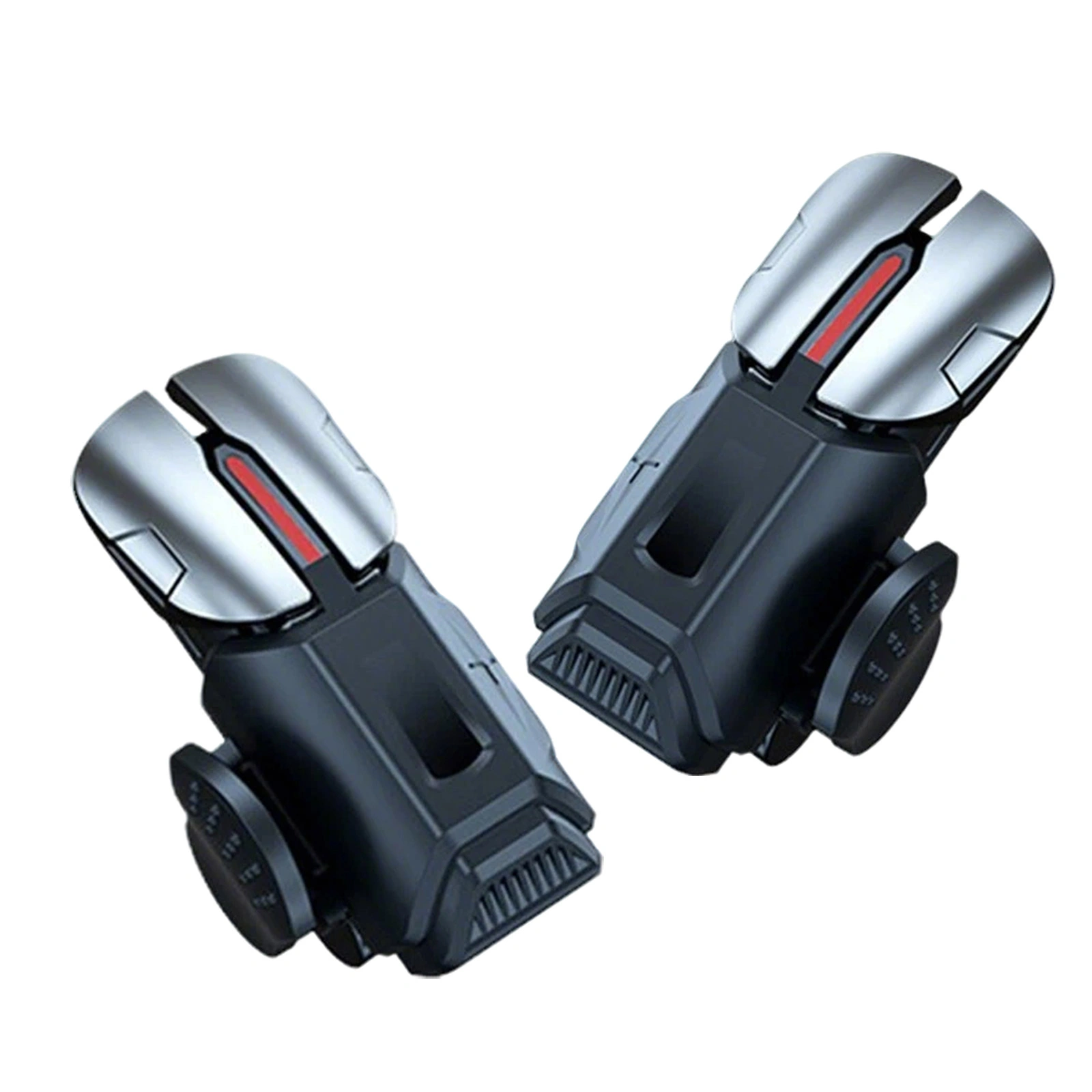 2PCS Mobile Game Trigger Fire Button + 2PCS Joystick Sticks for PUBG Mobile COD Call of Duty Controller Accessories view 8