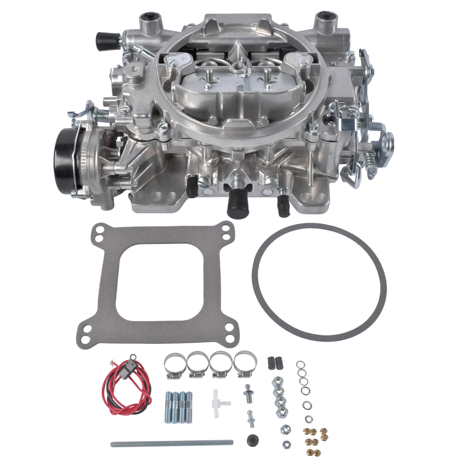 4 Barrel Carburetor 1403 500 CFM Performer with Electric Choke Square-Flange Fits for Chevy 305 Engine