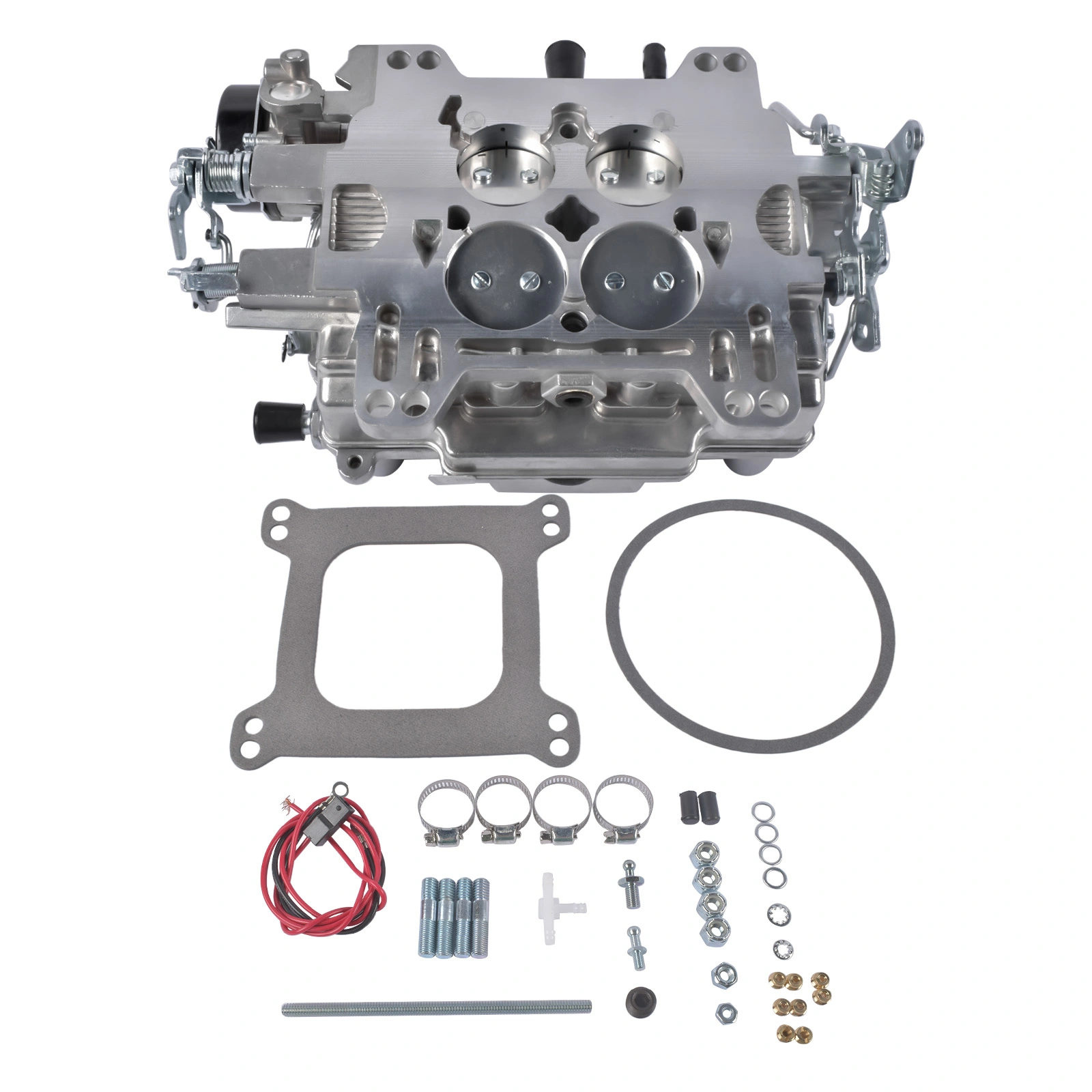 4 Barrel Carburetor 1403 500 CFM Performer with Electric Choke Square-Flange Fits for Chevy 305 Engine view 4