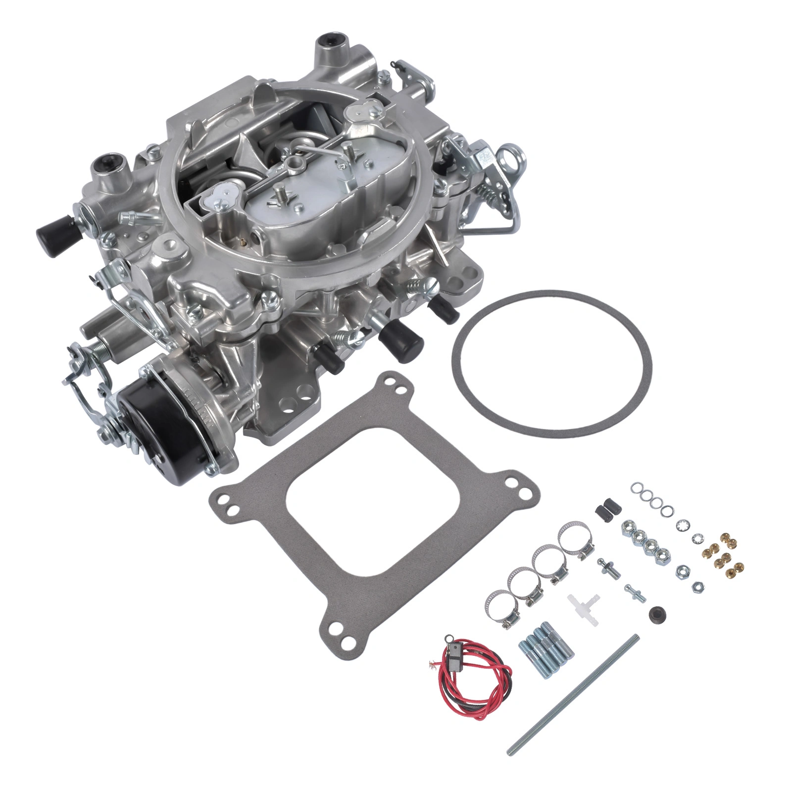 4 Barrel Carburetor 1403 500 CFM Performer with Electric Choke Square-Flange Fits for Chevy 305 Engine view 6
