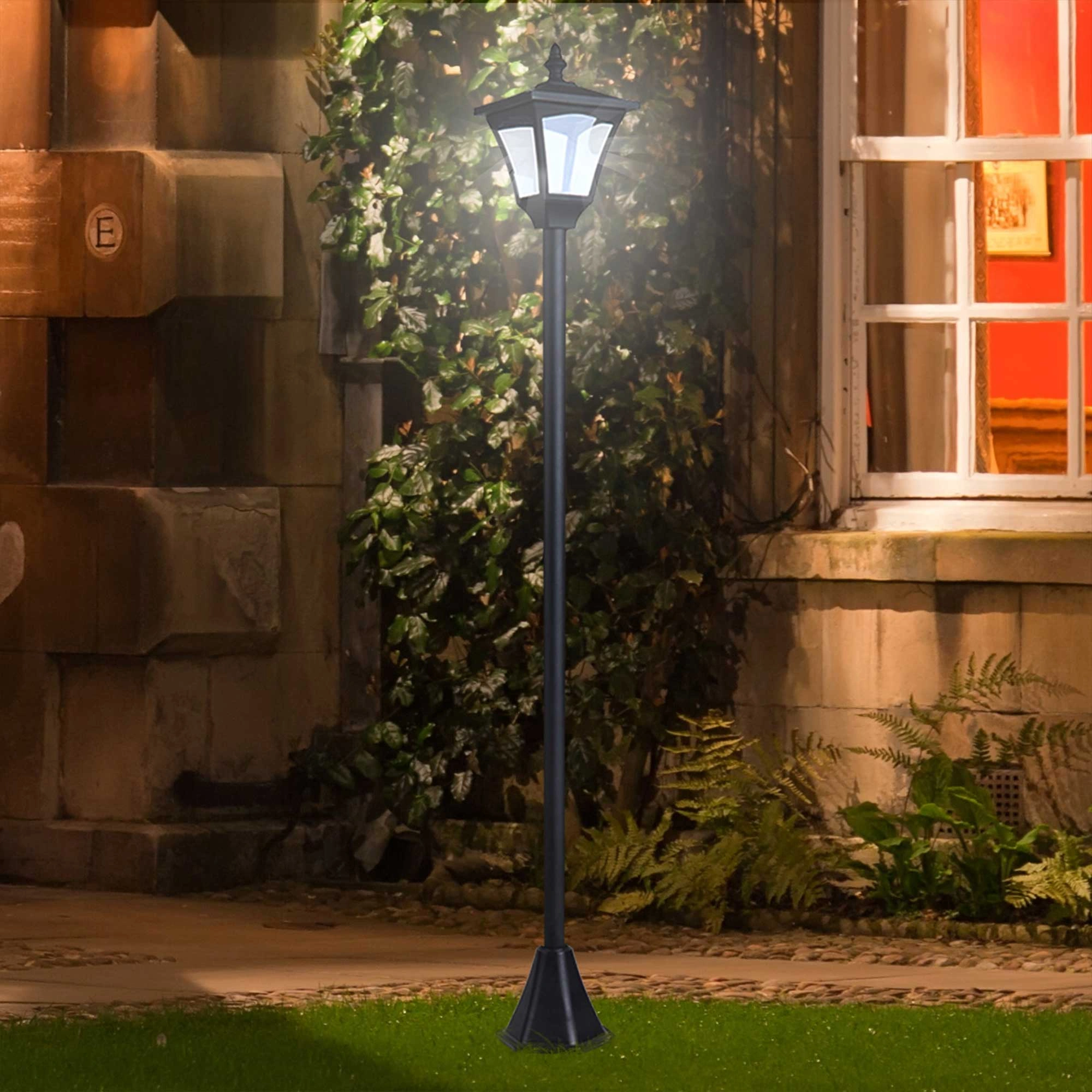 Solar Powered Outdoor Street Light Lamp - Weatherproof LED Pathway Yard Lighting