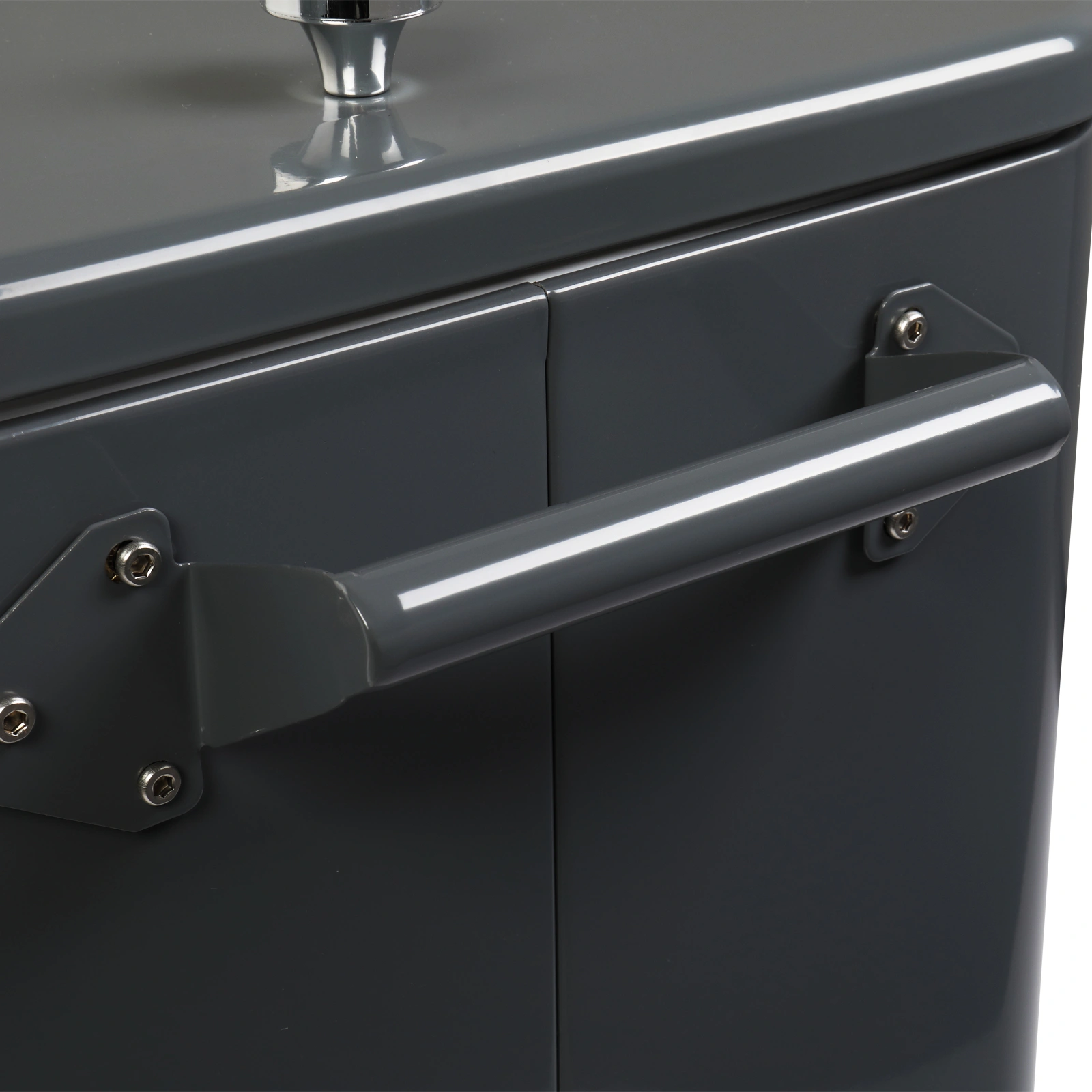 80QT Dark Grey Rolling Cooler Cart, 34.4 x 35.8 x 15.2 Inch Rectangular Insulated Ice Chest with Plastic Body and Steel Tube Legs view 59