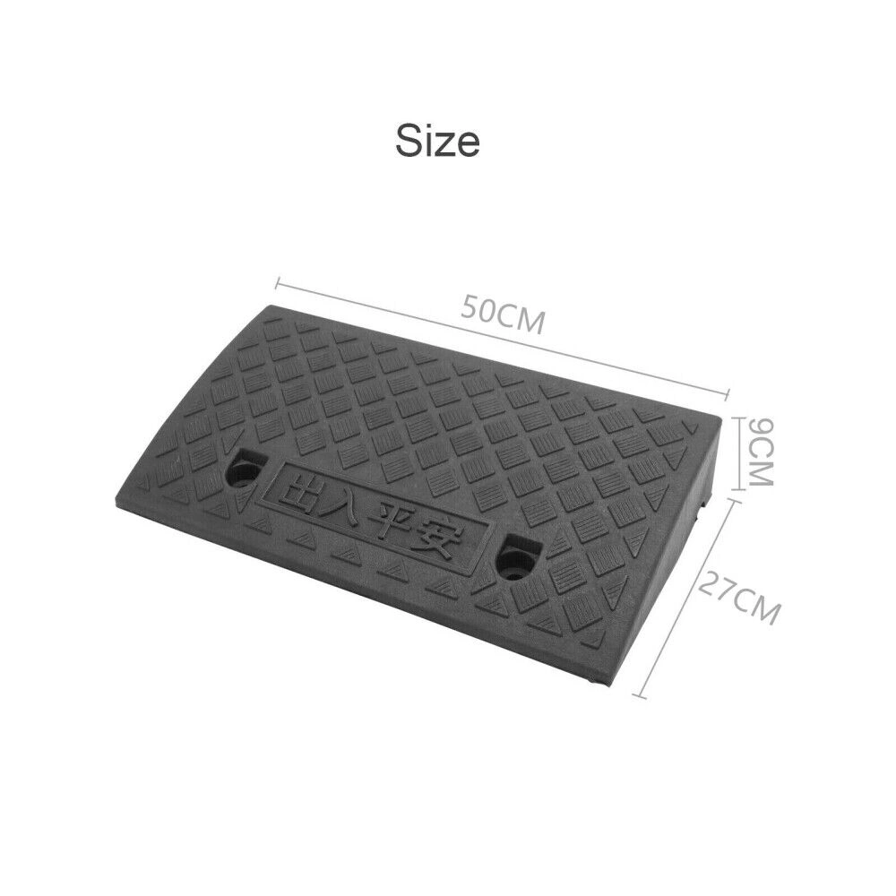 Heavy Duty Rubber Vehicle Ramp, Universal Car Bike Wheel Ramp, Non-Slip Loading Ramps for Curbs & Thresholds view 2