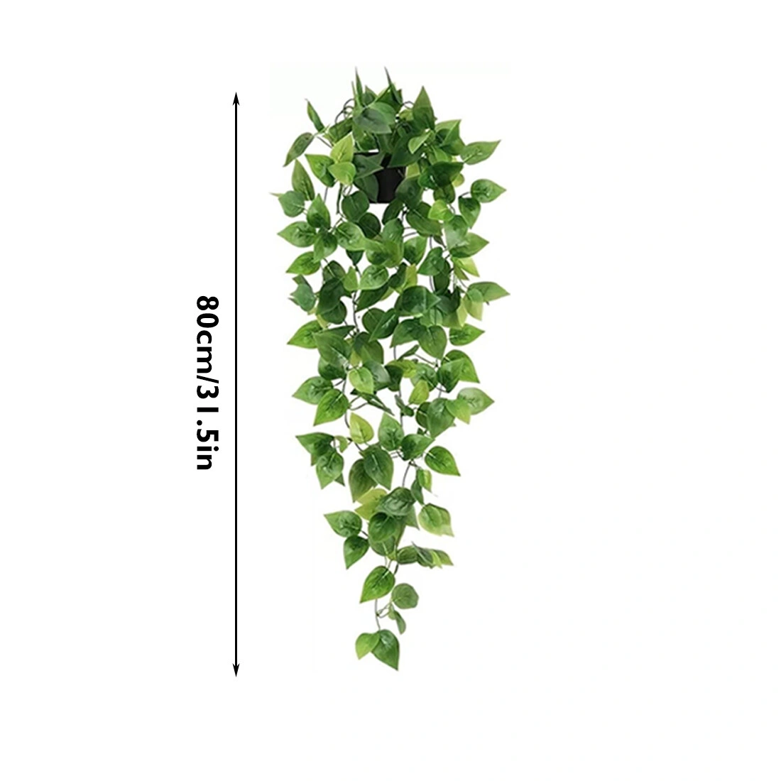 4 Pack Artificial Hanging Plants Fake Trailing Vines in Pots Indoor Outdoor Home Office Garden Decor view 3