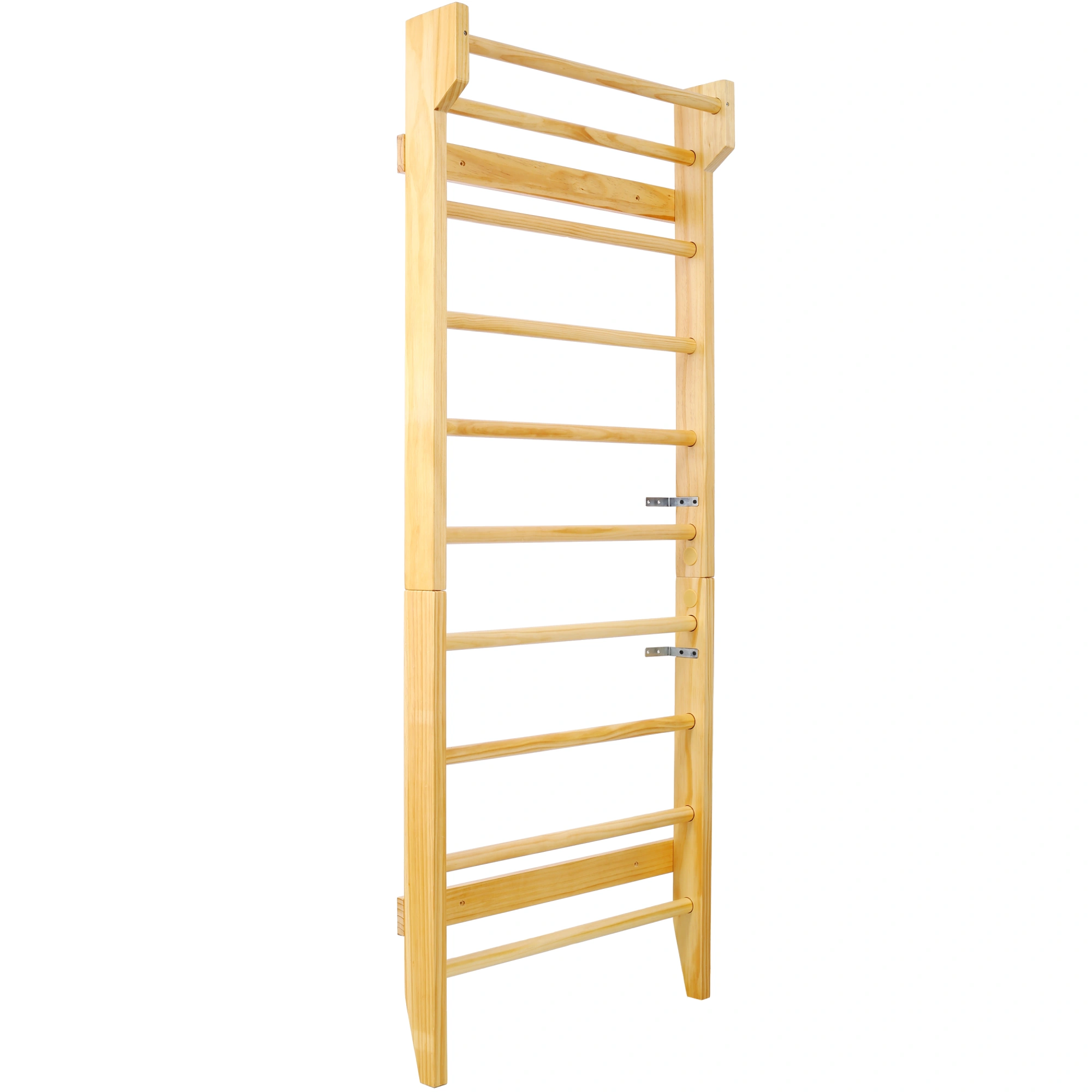Wood Stall Bars for Gymnastics, Wall Mounted Pull Up Bar, Swedish Ladder for Physical Therapy, Stretching, Home Gym Workout & Yoga view 6