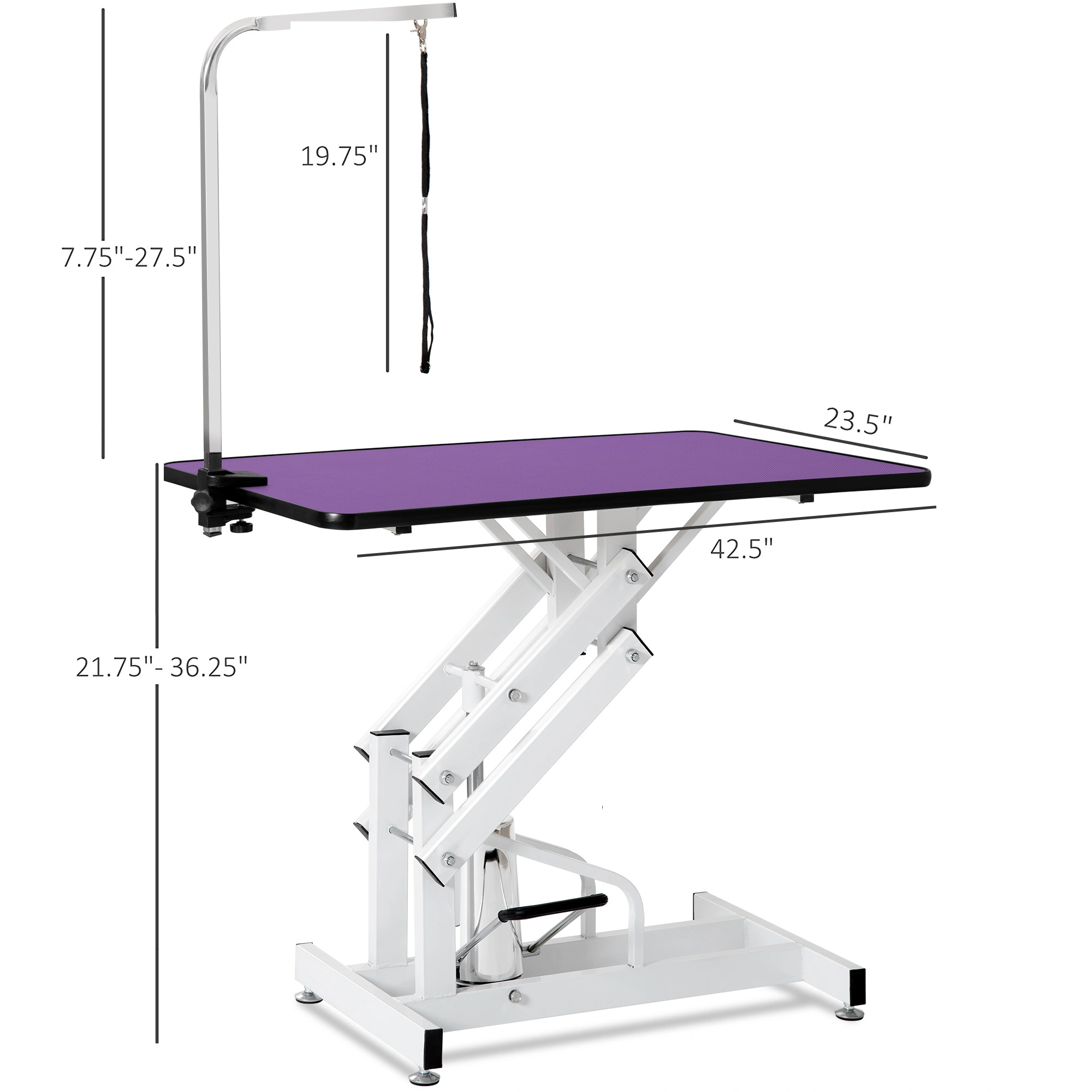 42.5INCH HYDRAULIC PET GROOMING TABLE view 7
