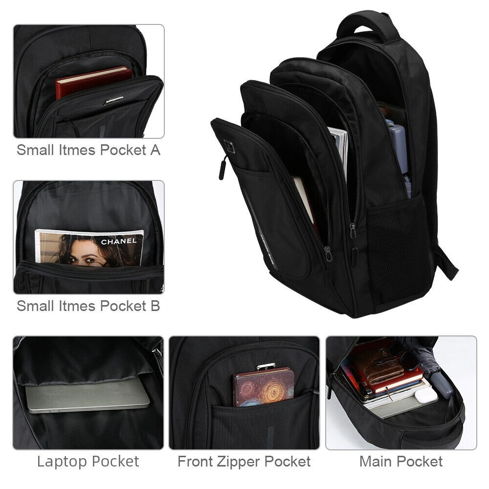 40L Waterproof Laptop Backpack for 17.3 Inch, Large Travel Rucksack & School Bag for Men Women view 3