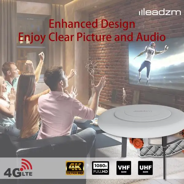 Leadzm TA-A1 150 Miles TV Antenna Outdoor Omni-directional 360 Degree Reception view 5