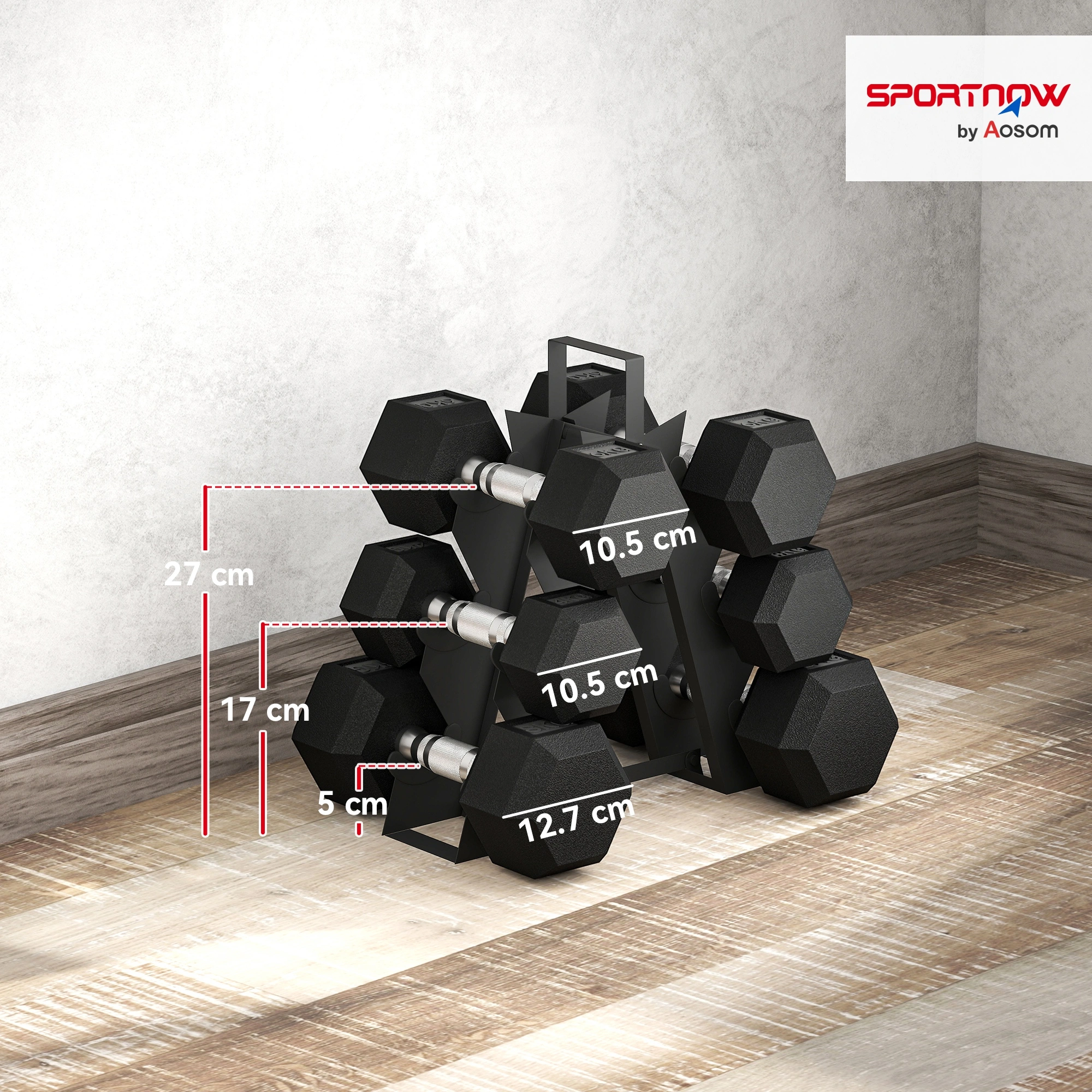 Adjustable Dumbbells Set, 5-25 lbs Weight Dumbbells Pair, Fast Adjust Weight for Home Gym Strength Training view 5