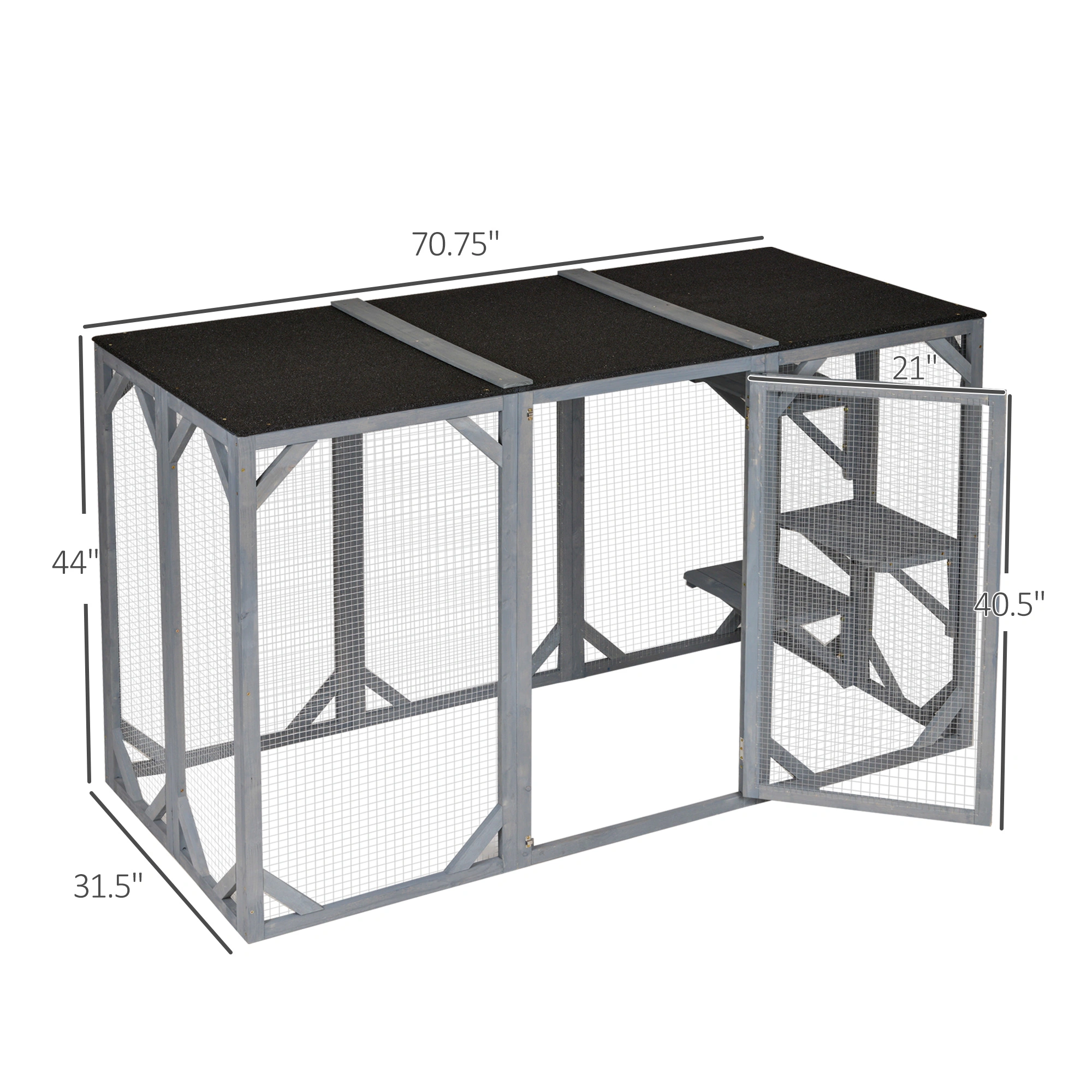 Cat Play Tunnel & Cage - Foldable Pet Tunnel for Cats, Durable Fabric Play Tube with Side Windows, Indoor/Outdoor Pet Activity Toy view 3