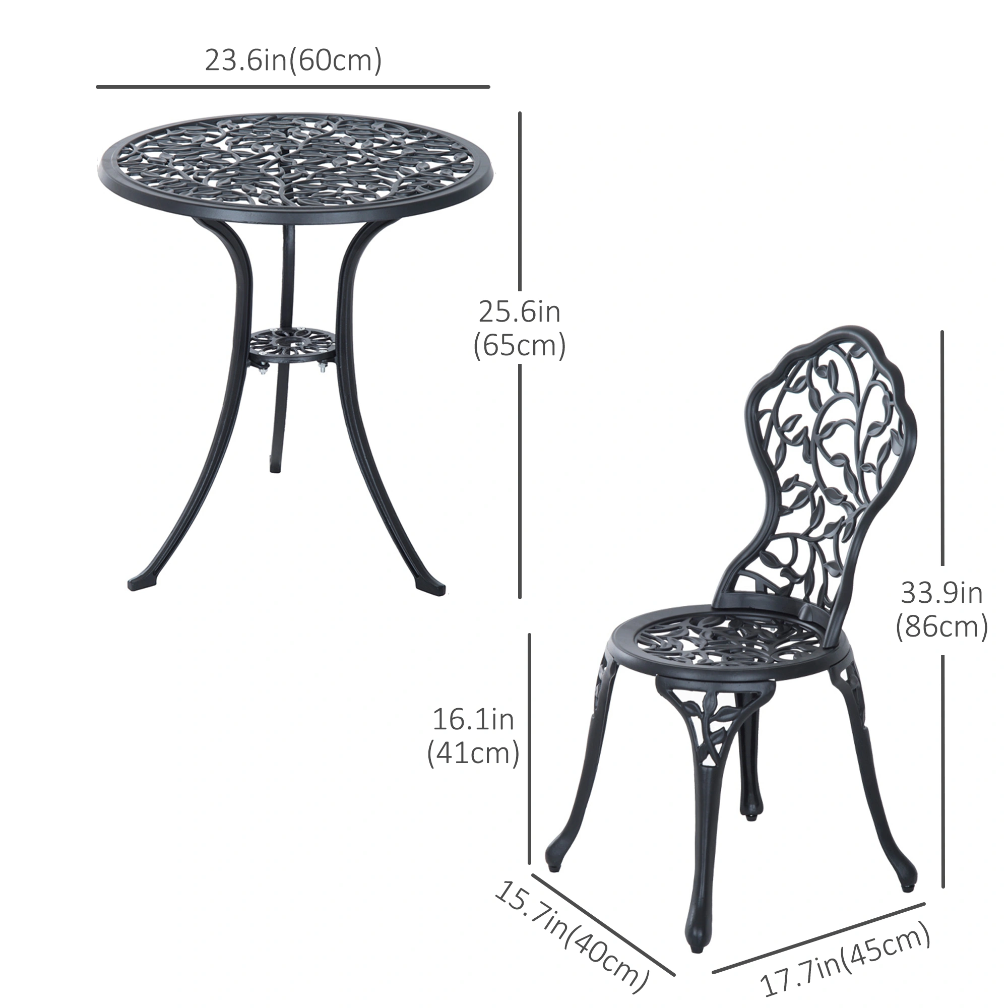 Modern Garden Rocking Chair - Outdoor Patio Chair with Armrests, Weather-Resistant Frame for Deck & Yard view 3