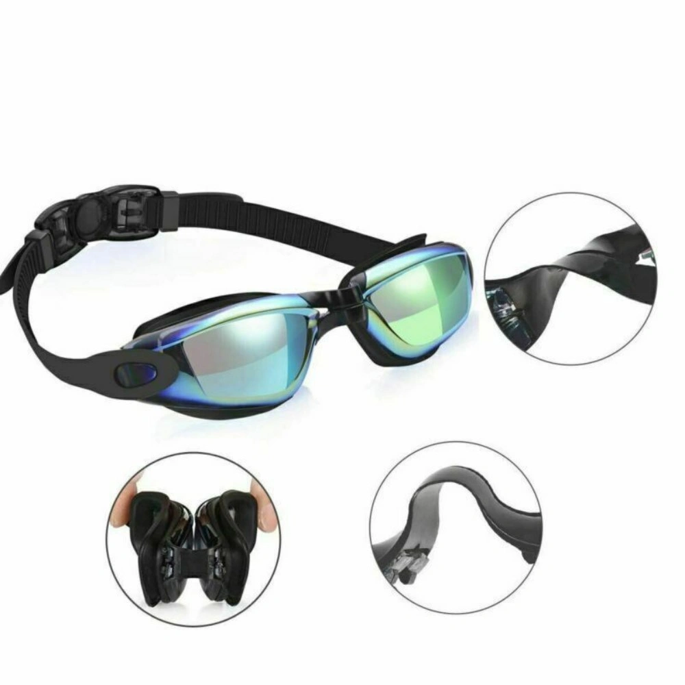Adjustable Anti-Fog Swimming Goggles Ultra-Clear Vision Trunks for Men Women Adult Kids view 2