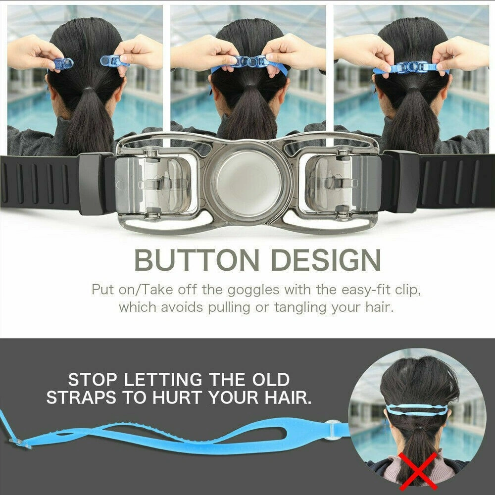 Adjustable Anti-Fog Swimming Goggles Ultra-Clear Vision Trunks for Men Women Adult Kids view 4