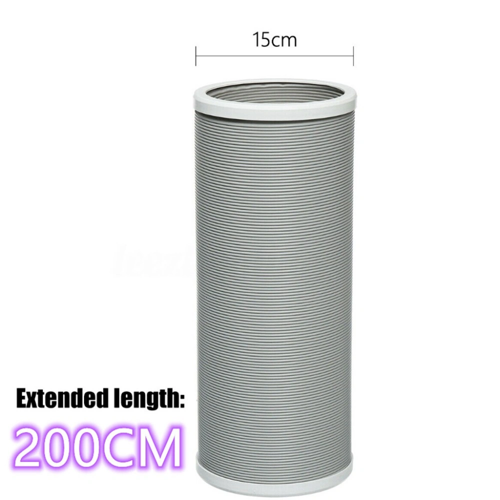 NEW 2M Flexible AC Exhaust Pipe Vent Hose Duct Outlet for Air Conditioner UK view 2