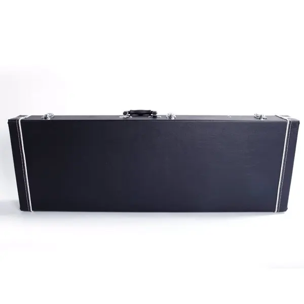 ST High Grade Electric Guitar Square Hard Case Microgroove Flat Black view 2