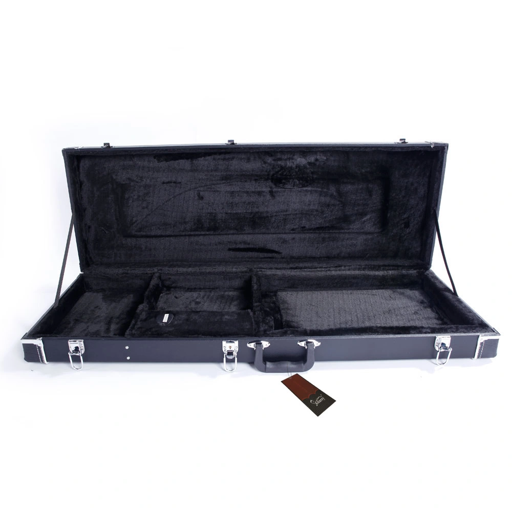 ST High Grade Electric Guitar Square Hard Case Microgroove Flat Black