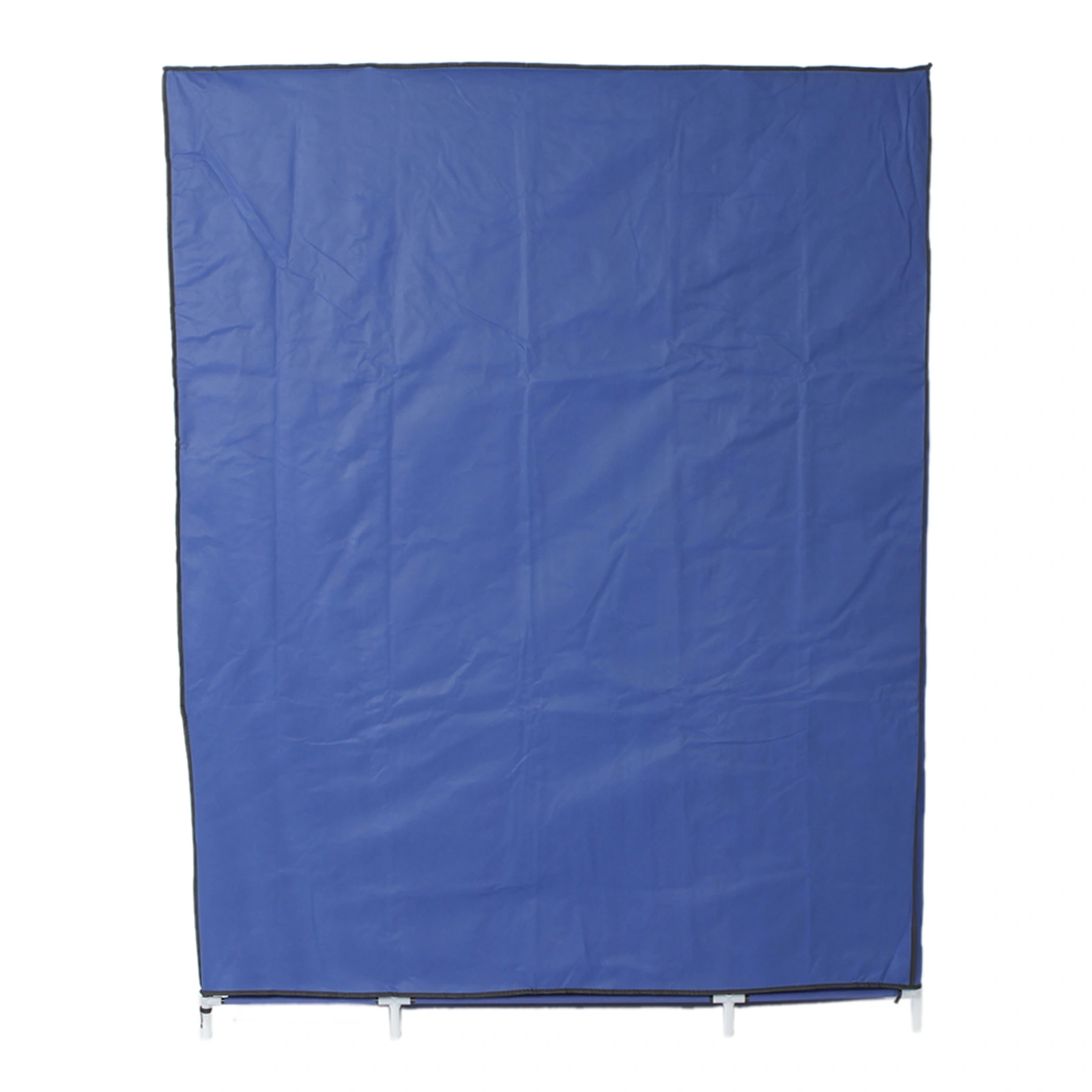 5-Layer Portable Wardrobe Closet, 12 Compartment Non-Woven Fabric Storage Cabinet, Navy, 133x46x170cm view 3