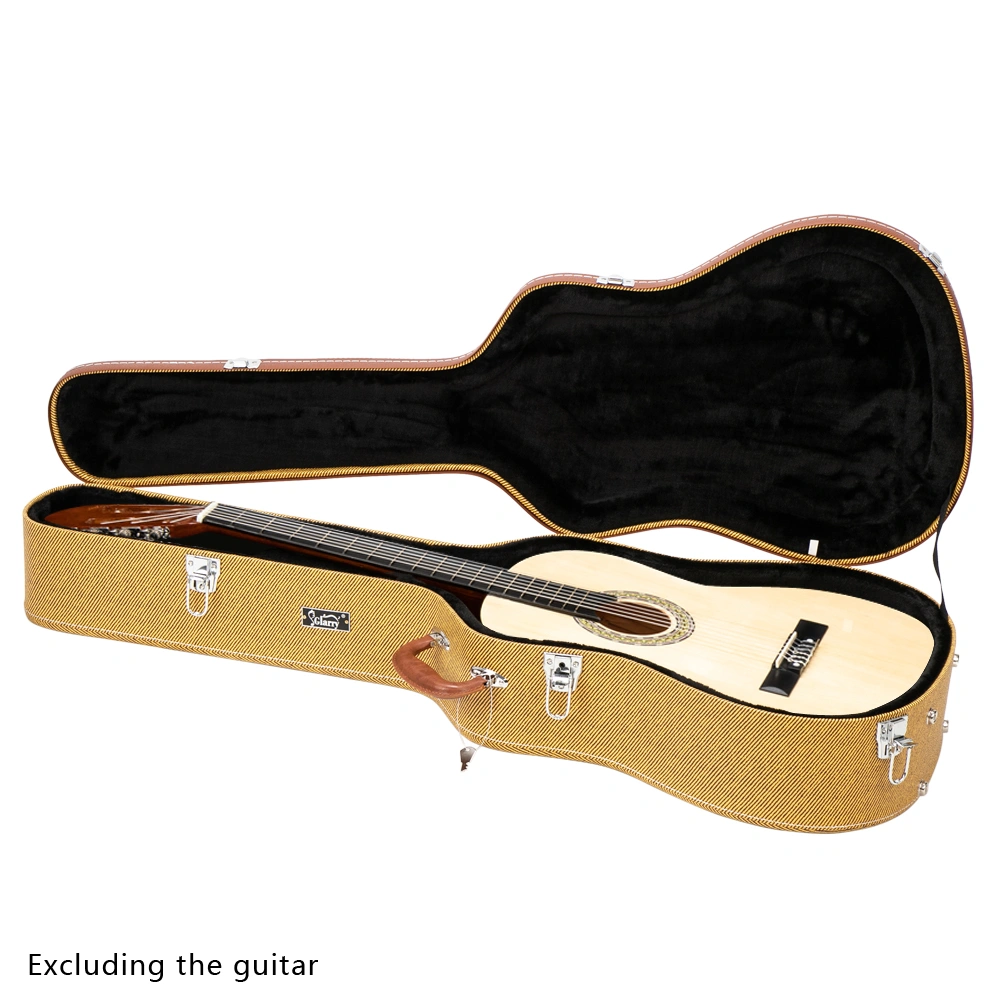 41" Folk Guitar Hardshell Carrying Case Fits Most Acoustic Guitars Microgroove Flat Yellow