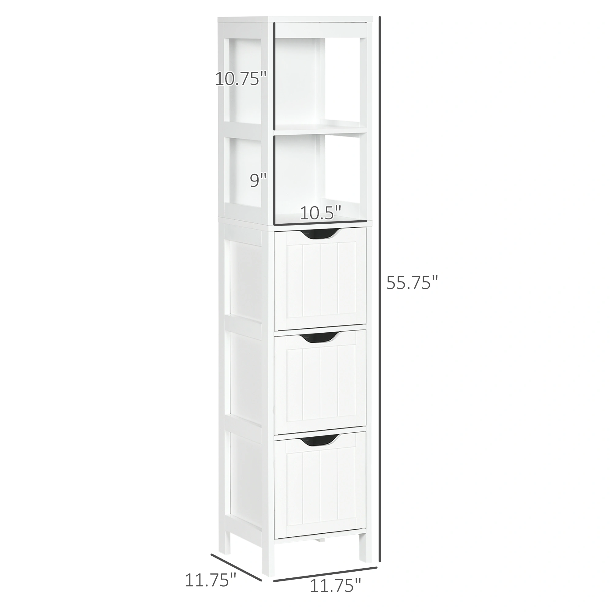 Bathroom Cabinet Wall Mounted Storage Organizer with Door for Kitchen Bathroom Bedroom Vanity view 2