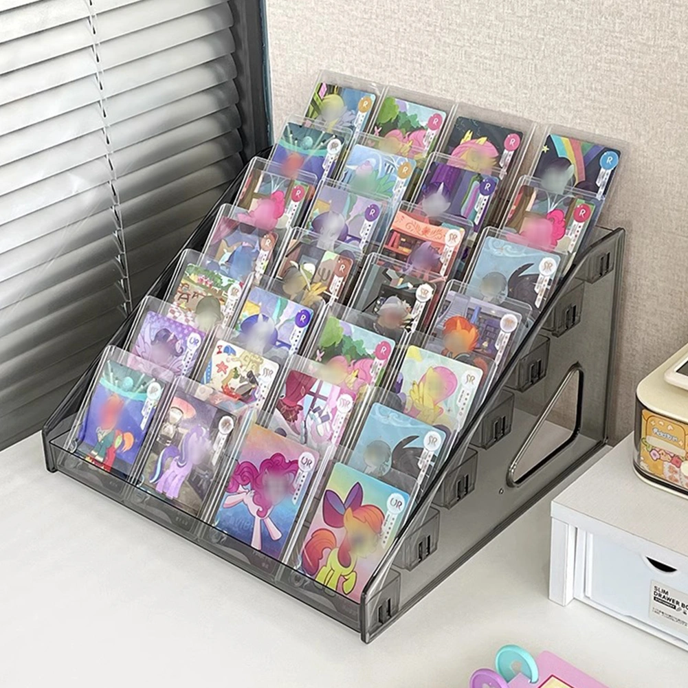 Acrylic Trading Card Display Stand - PSA Baseball Card Rack Shelf Organizer for Sports Cards view 4