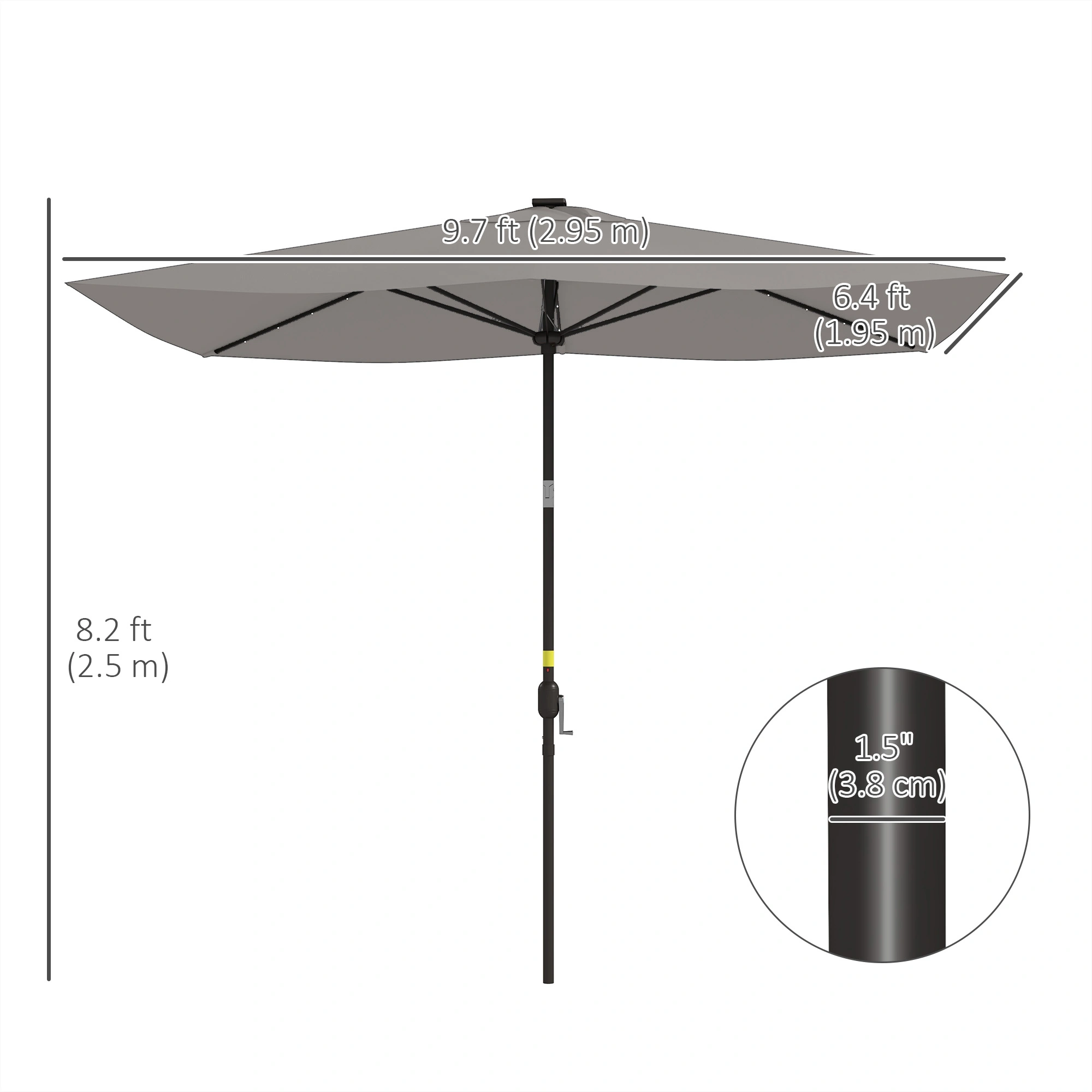 Wall Mounted Umbrella Organizer - Space Saving Rain Umbrella Rack for Home Office view 3