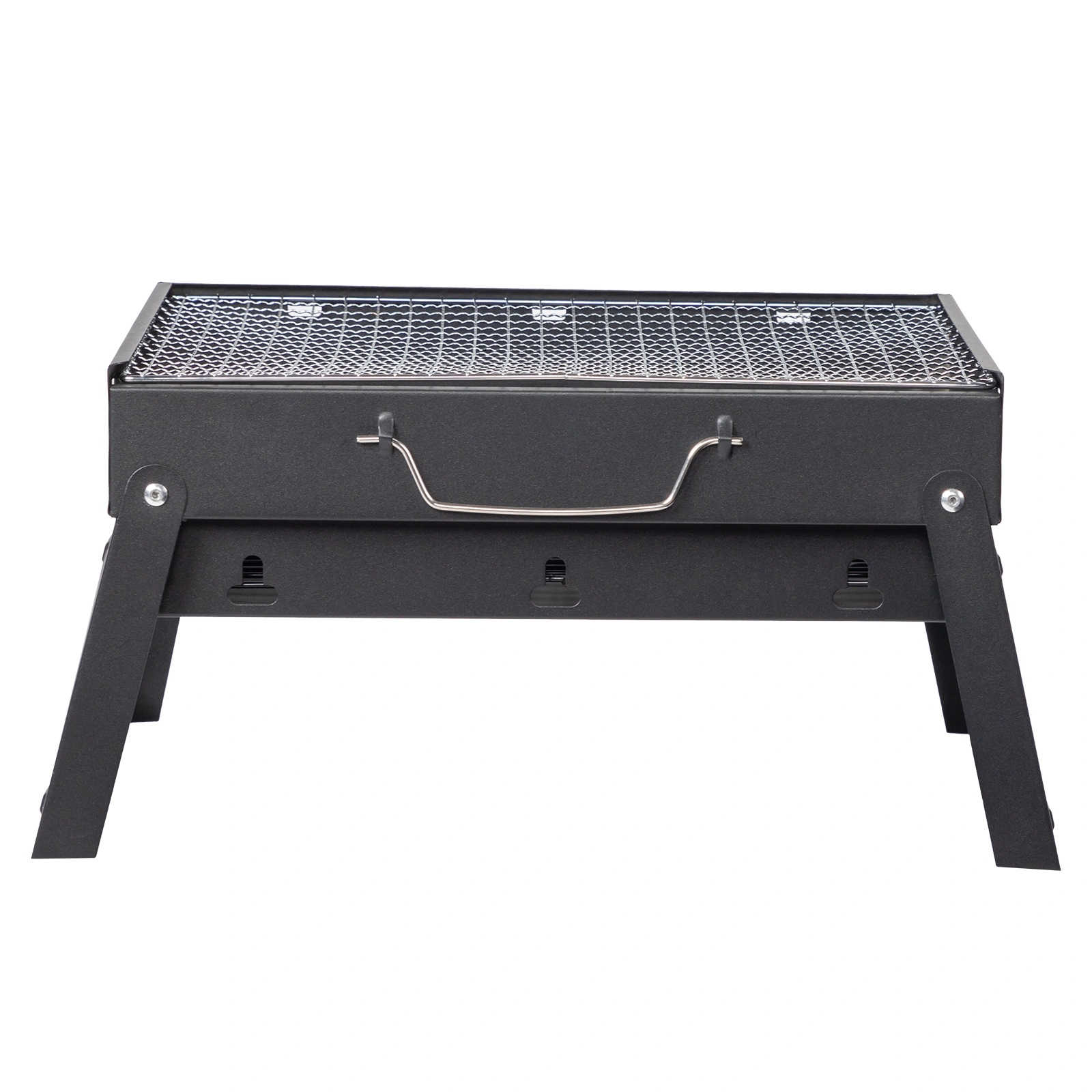 Portable Folding Charcoal BBQ Grill Compact Lightweight Portable Grill with Folding Legs Camping Backyard