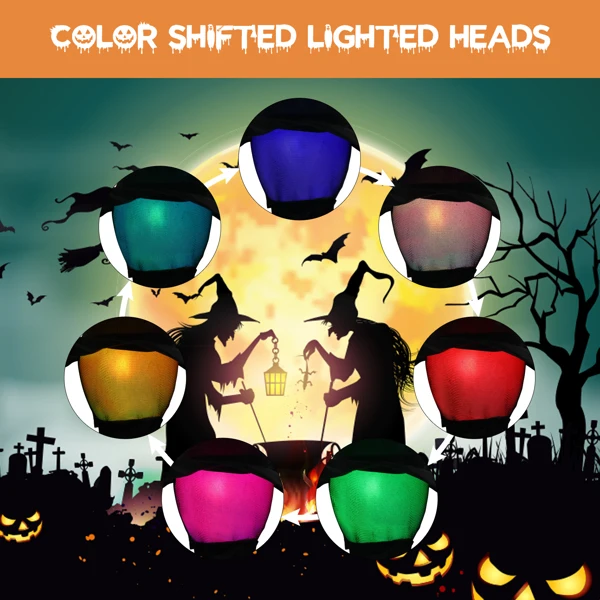 Halloween Black Witches with Change Colors view 4