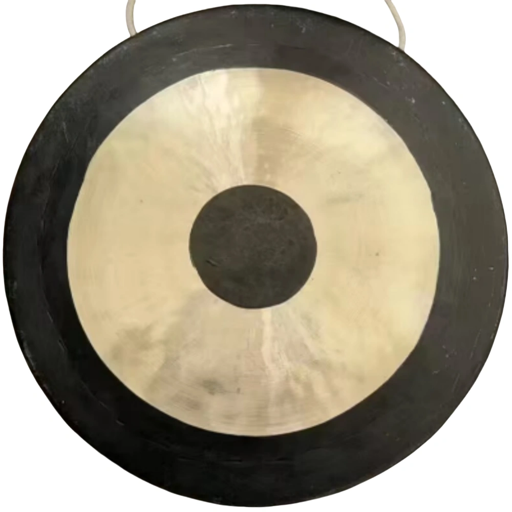 50cm Two-Tone Handmade Brass Gong - Traditional Chinese Percussion Instrument for Wedding, Meditation & Sound Healing view 4