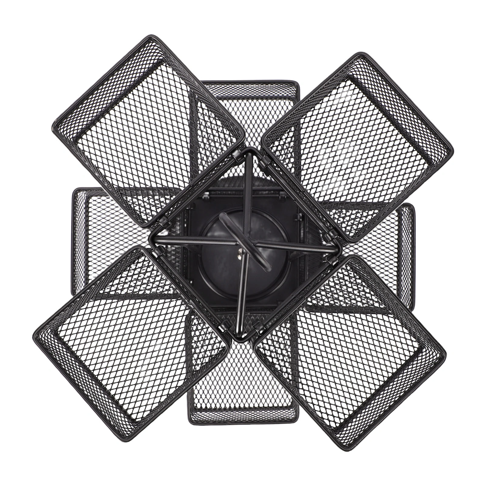 2-Tier Tea Bag Organizer with 8 Removable Baskets, Rotating Tea Bag Rack Stores Up to 96 Teabags, Black for Kitchen view 4
