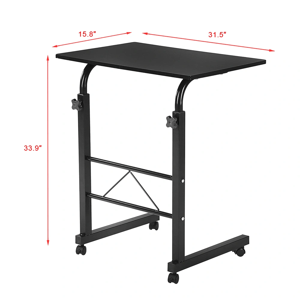 Removable P2 15MM Chipboard & Steel Side Table Black view 15