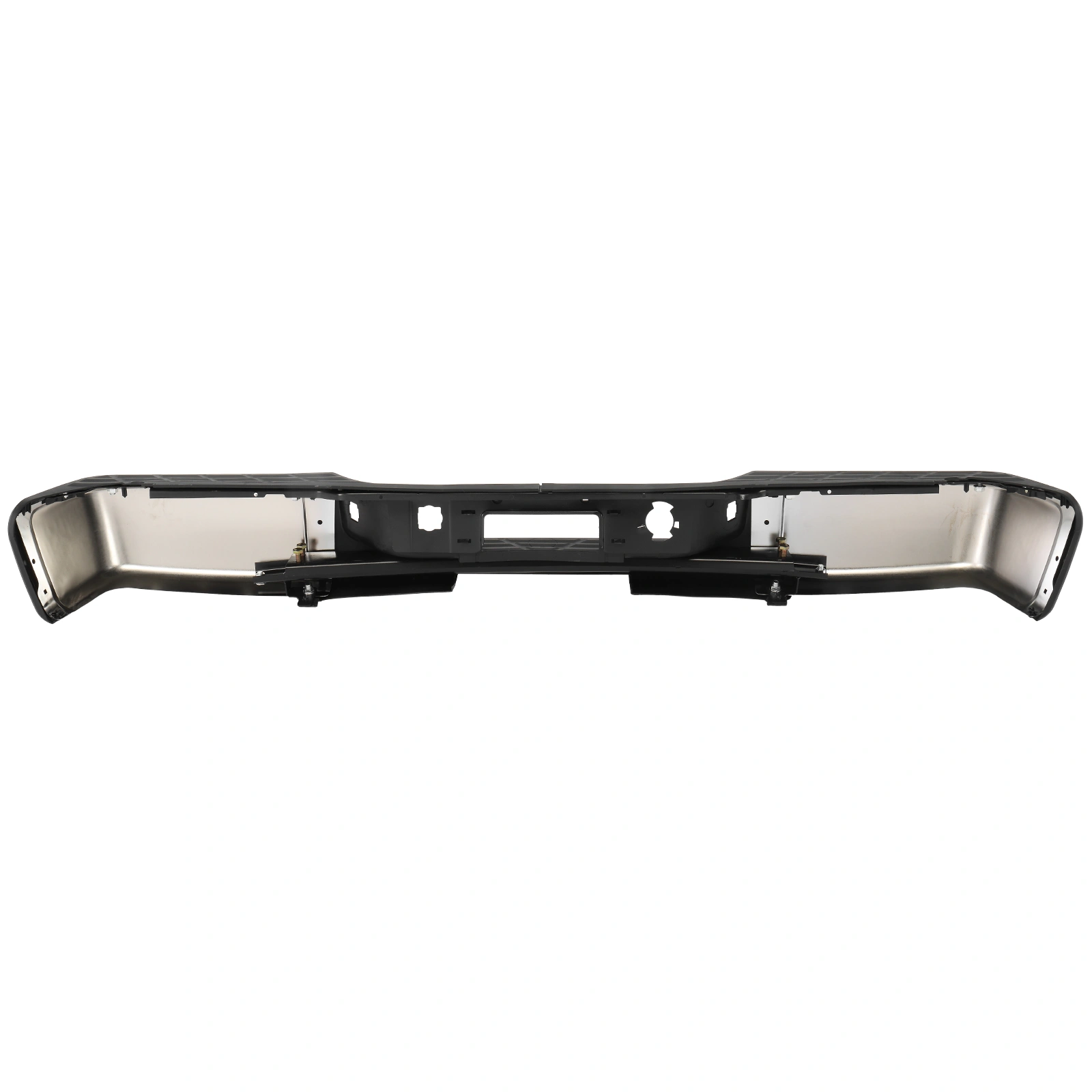 Pickup Rear Bumper Chevrolet Silverado 1500 2007-2013-Silver/Steel/No Hole view 15