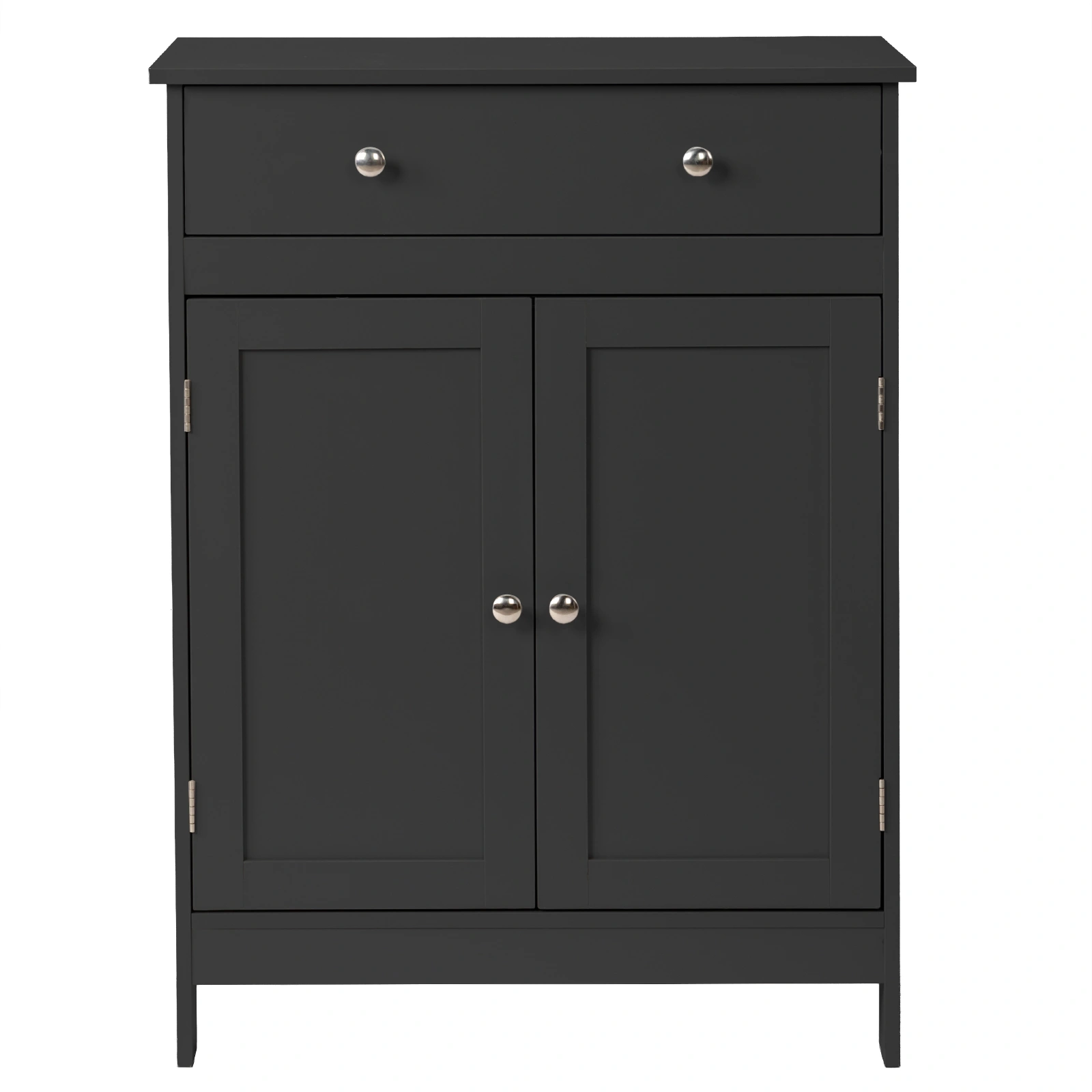 Black particleboard with melamine veneer, 60*30*80cm, double doors, single drawer, bathroom vanity view 13