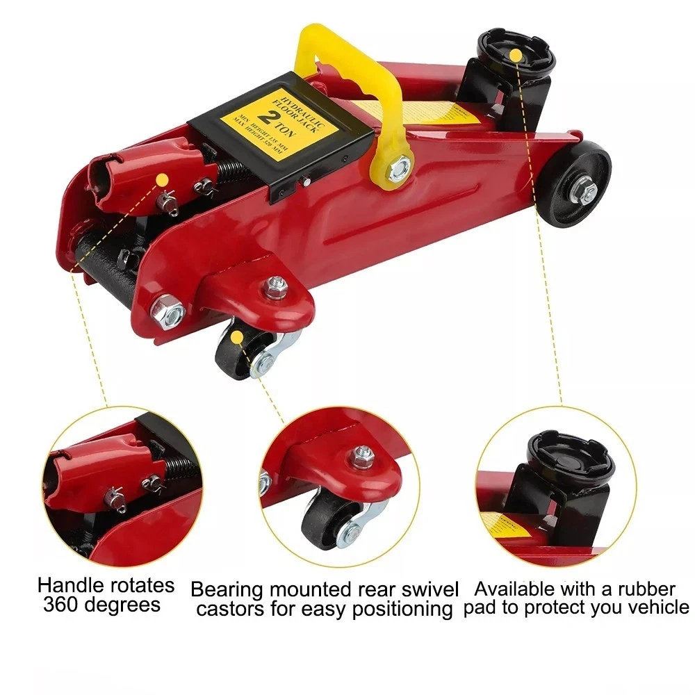 2 Ton Hydraulic Floor Jack with Plastic Carry Case, Trolley Jack for Cars & Vans view 3