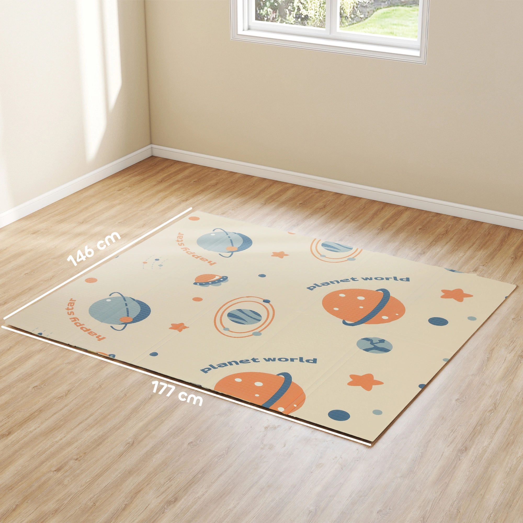 Extra Thick Baby Play Mat 5mm, Non-Toxic EVA Foam Puzzle Tiles, Interlocking Play Mat for Crawling, Toddler Learning & Indoor Play view 2