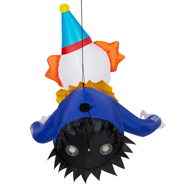 3.3 FT Halloween Inflatable Clown Broke Out from Window Outdoor Decorations, Scary Blow up Decor with Built-in LED Lights for Holiday Party Yard Lawn Garden Decor Indoor Outdoor view 3