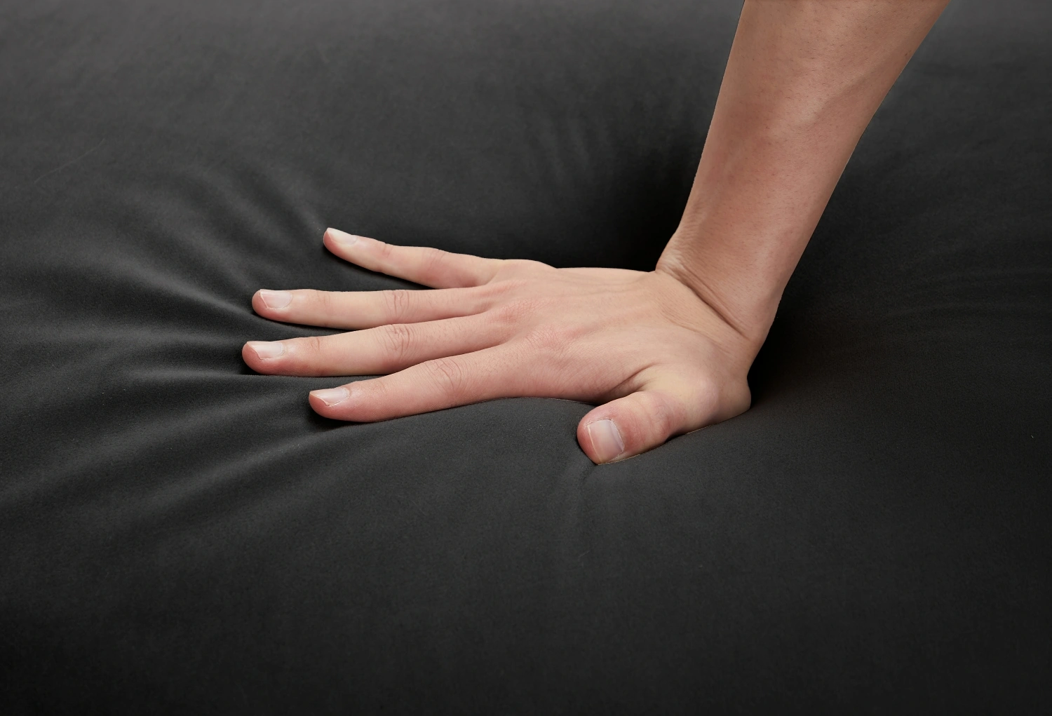 Black Velvet 3-Seater Sofa with Crystal Buckle Detail, Crystal Hairpin Legs, Removable Cushions & 2 Plush Pillows view 12