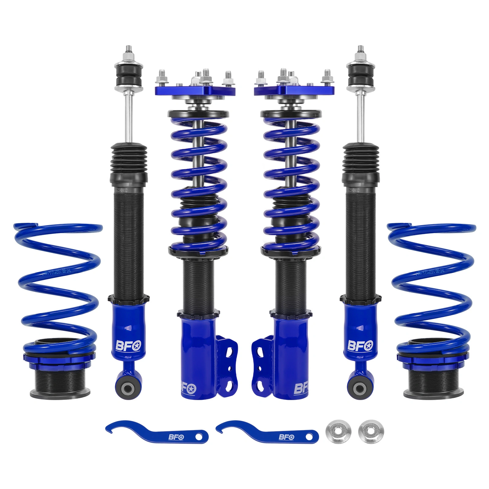 Coilover Suspension Kit Adjustable Height Shock Struts for Ford Mustang SN95 Base Coupe Convertible 1994-2004