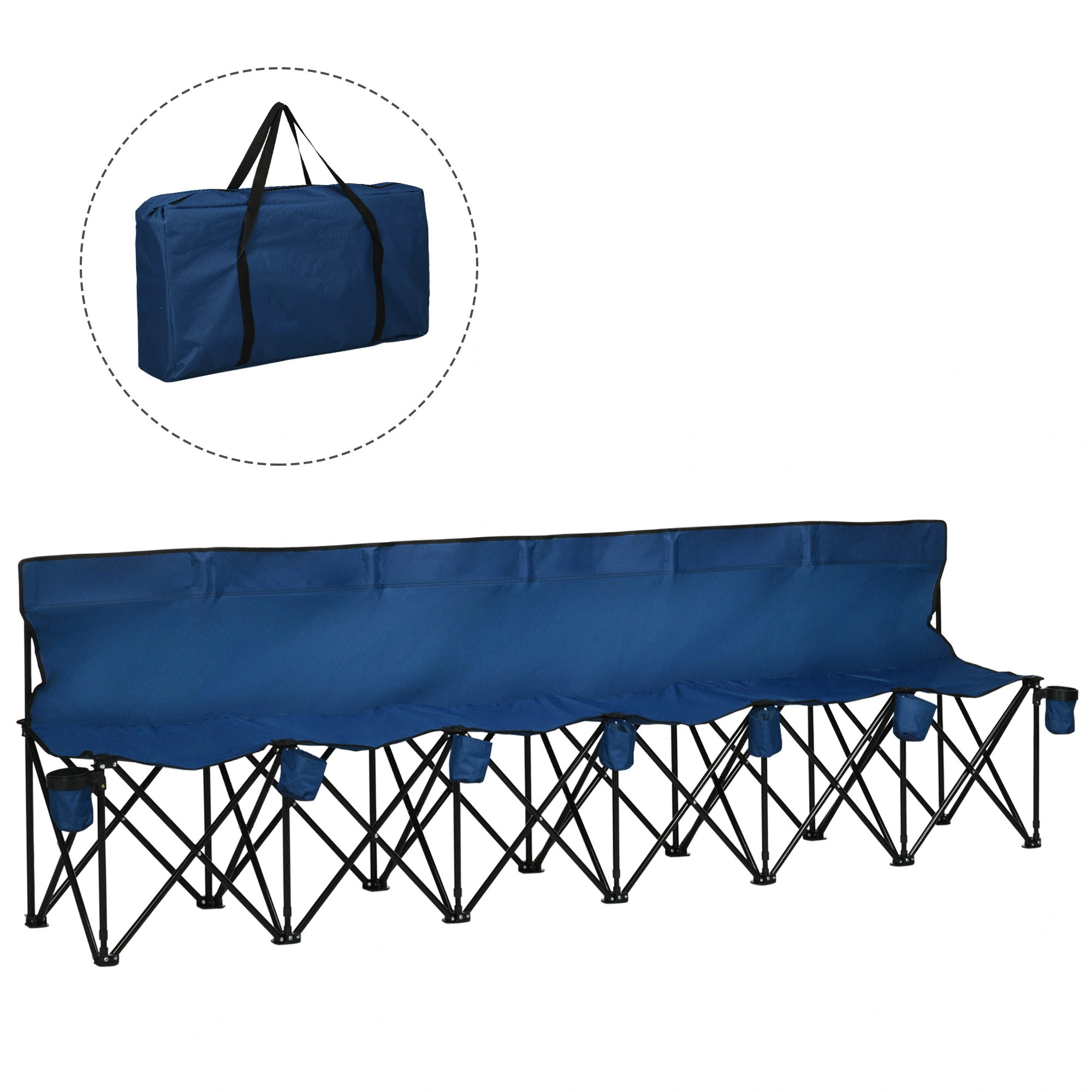 Compact Lightweight Camping Chair with Carry Bag view 3