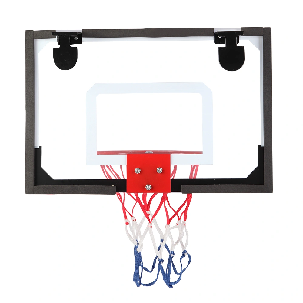Kids Wall Mount Clear Basketball Backboard with Ball & Pump, Max 5" Ball Diameter