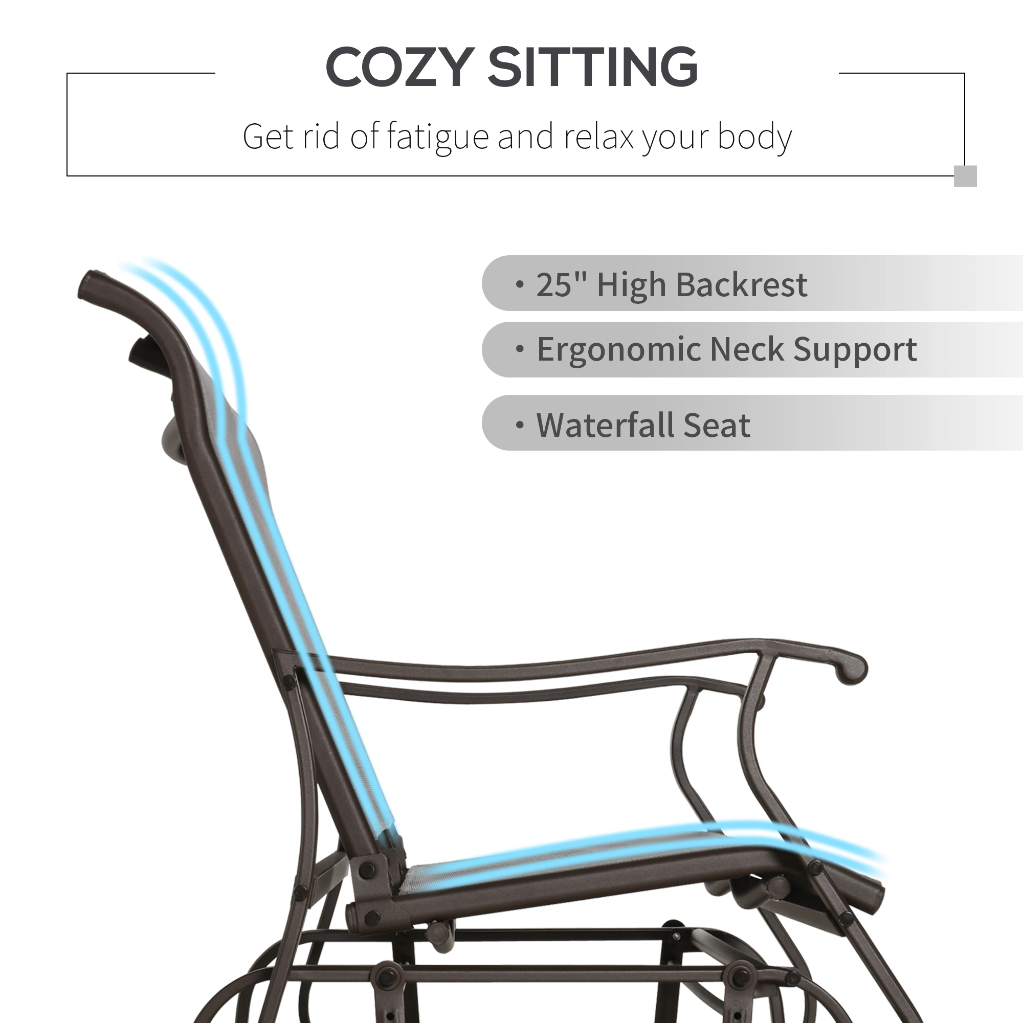 Outdoor Garden Bench ,Garden chair view 2