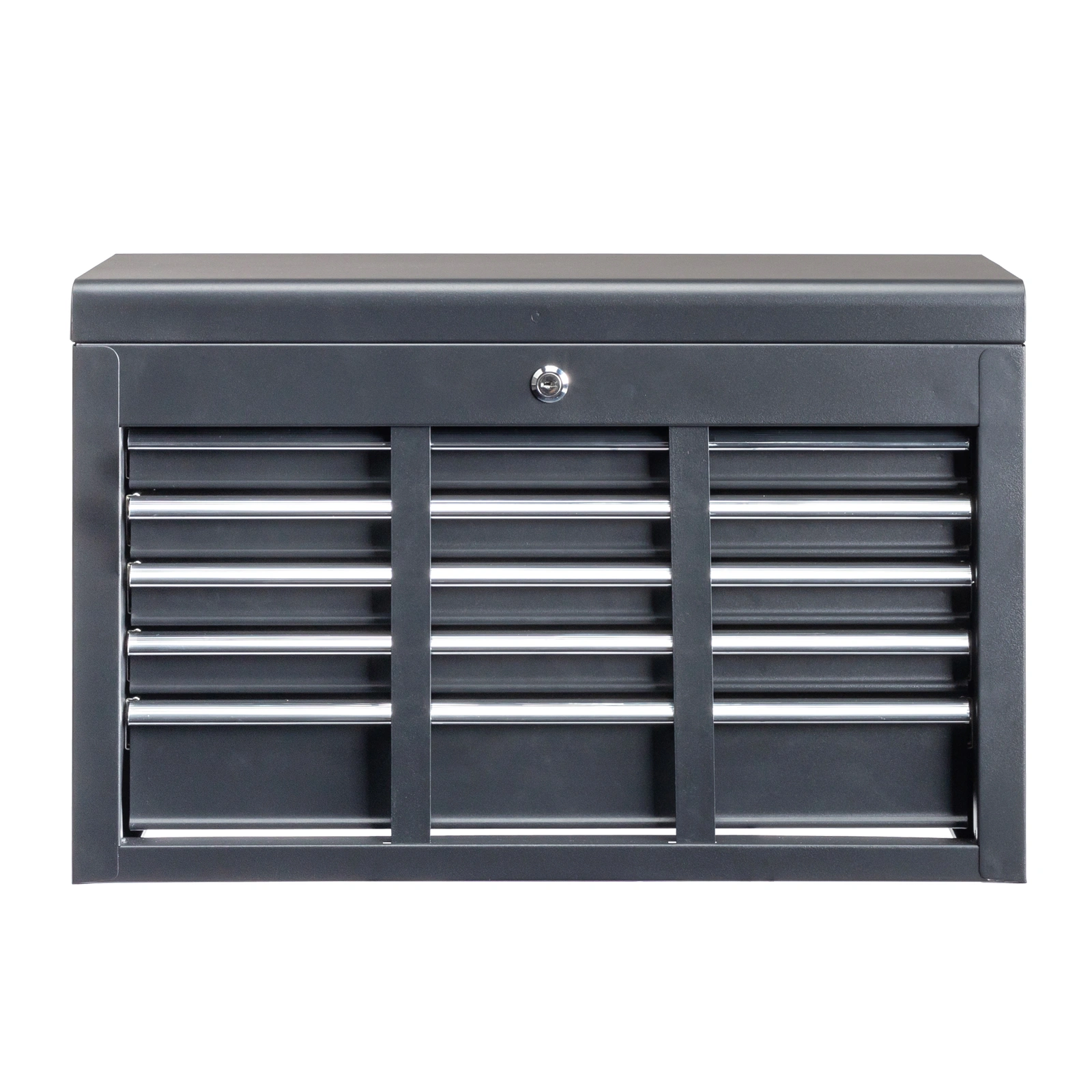 steel tool box black view 3